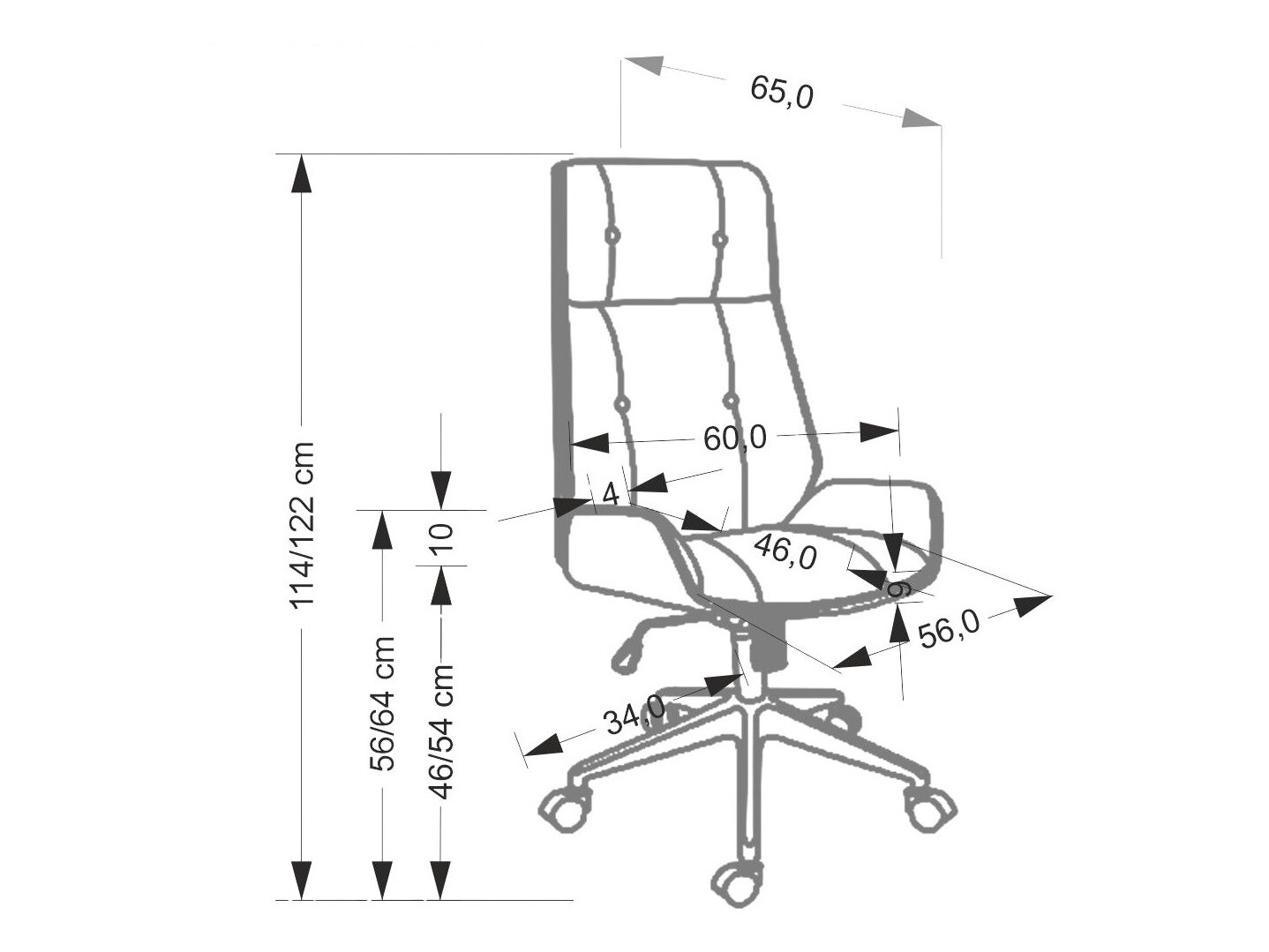 Uredska stolica Houston 1926 (Bež)