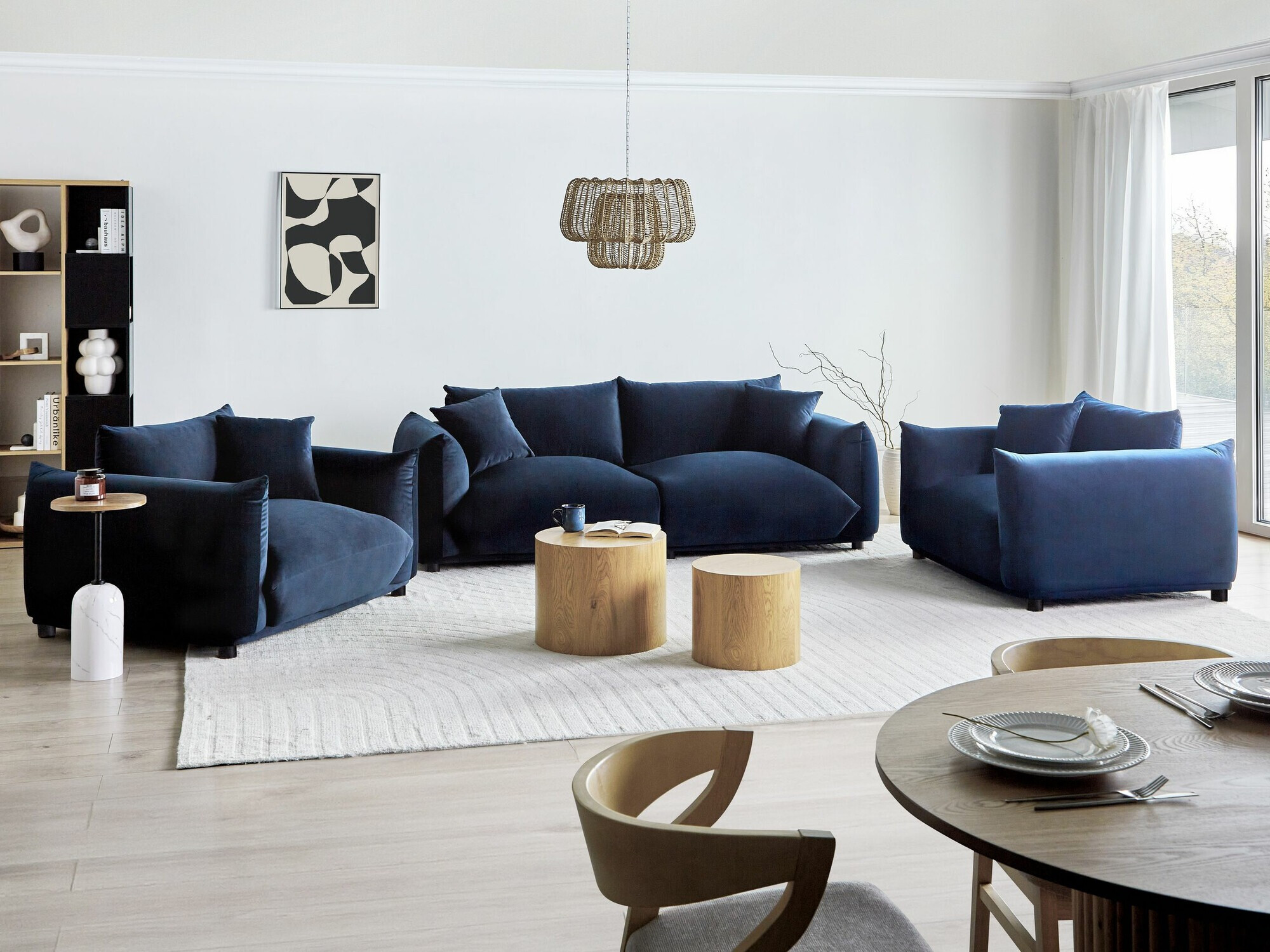 Kauč Berwyn 1360 (Tamno plava)