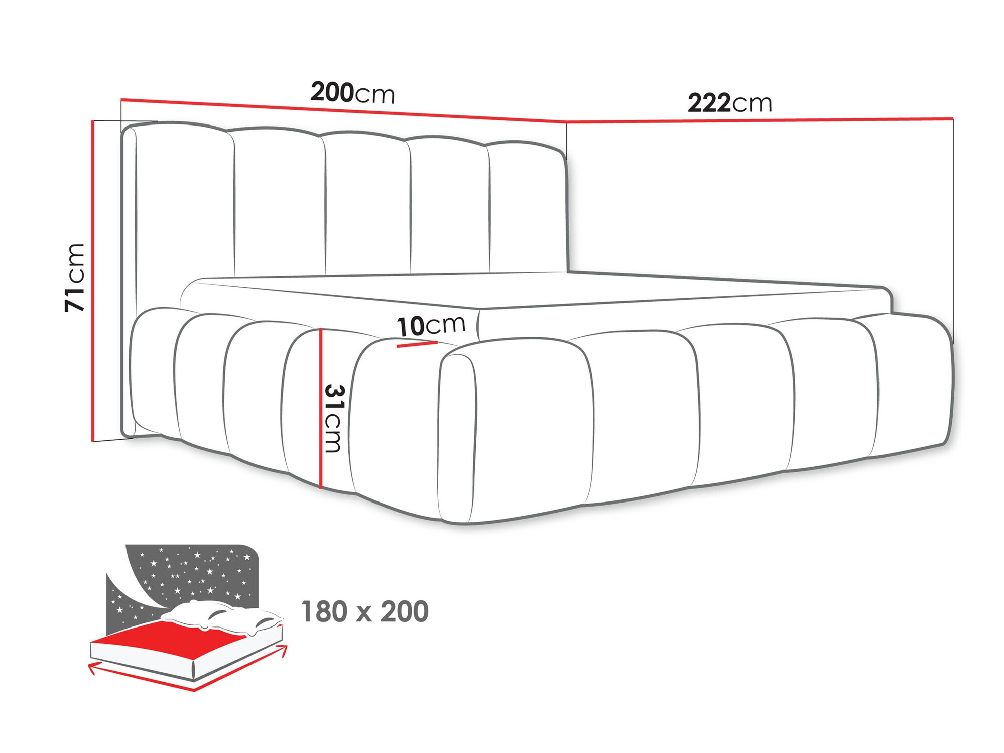 Krevet TrendyNest 113 (Kronos 19)