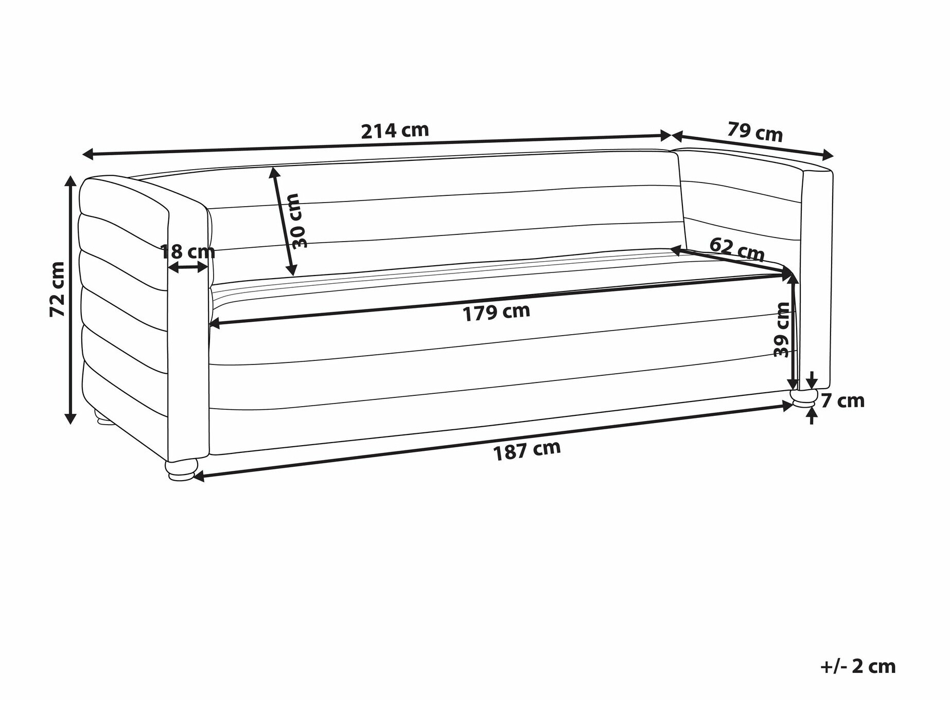 Kauč Berwyn 2571 (Taupe)