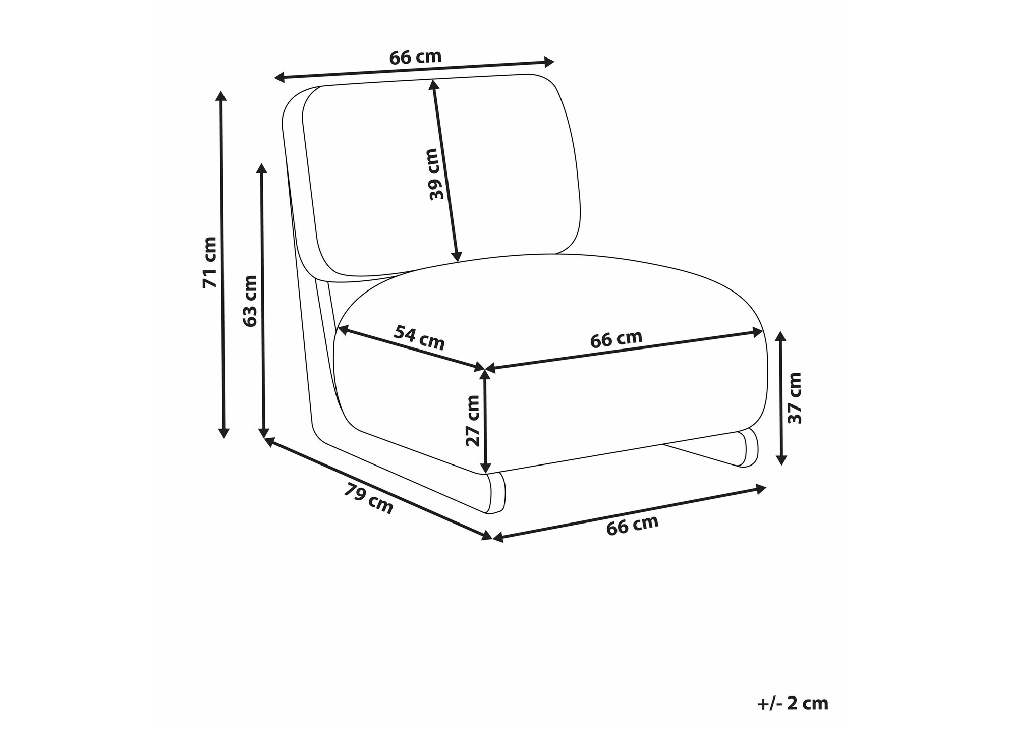 Fotelja Berwyn 2572 (Bež)