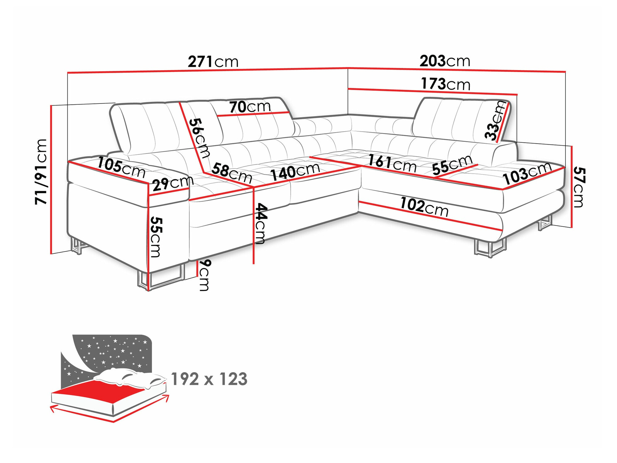Kutna garnitura Comfivo 232 (Clara 215.02)