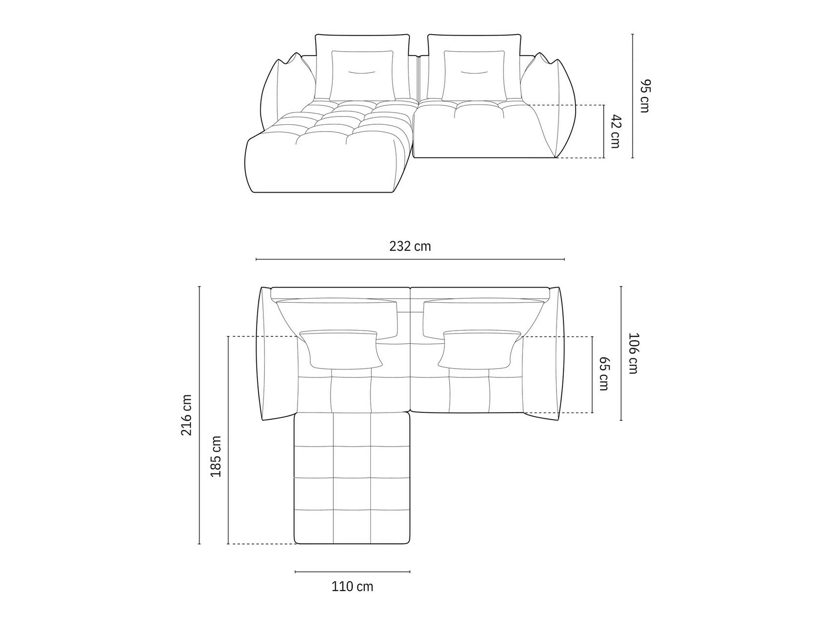 Modularna kutna garnitura Benorli 102 (City 83)