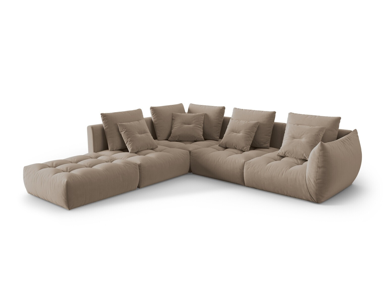 Modularna kutna garnitura Benorli 104 (Casino Taupe)