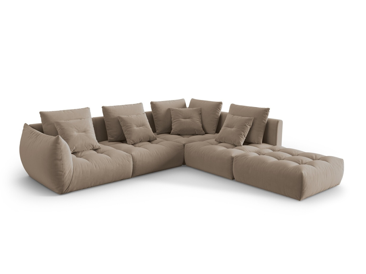 Modularna kutna garnitura Benorli 104 (Casino Taupe)