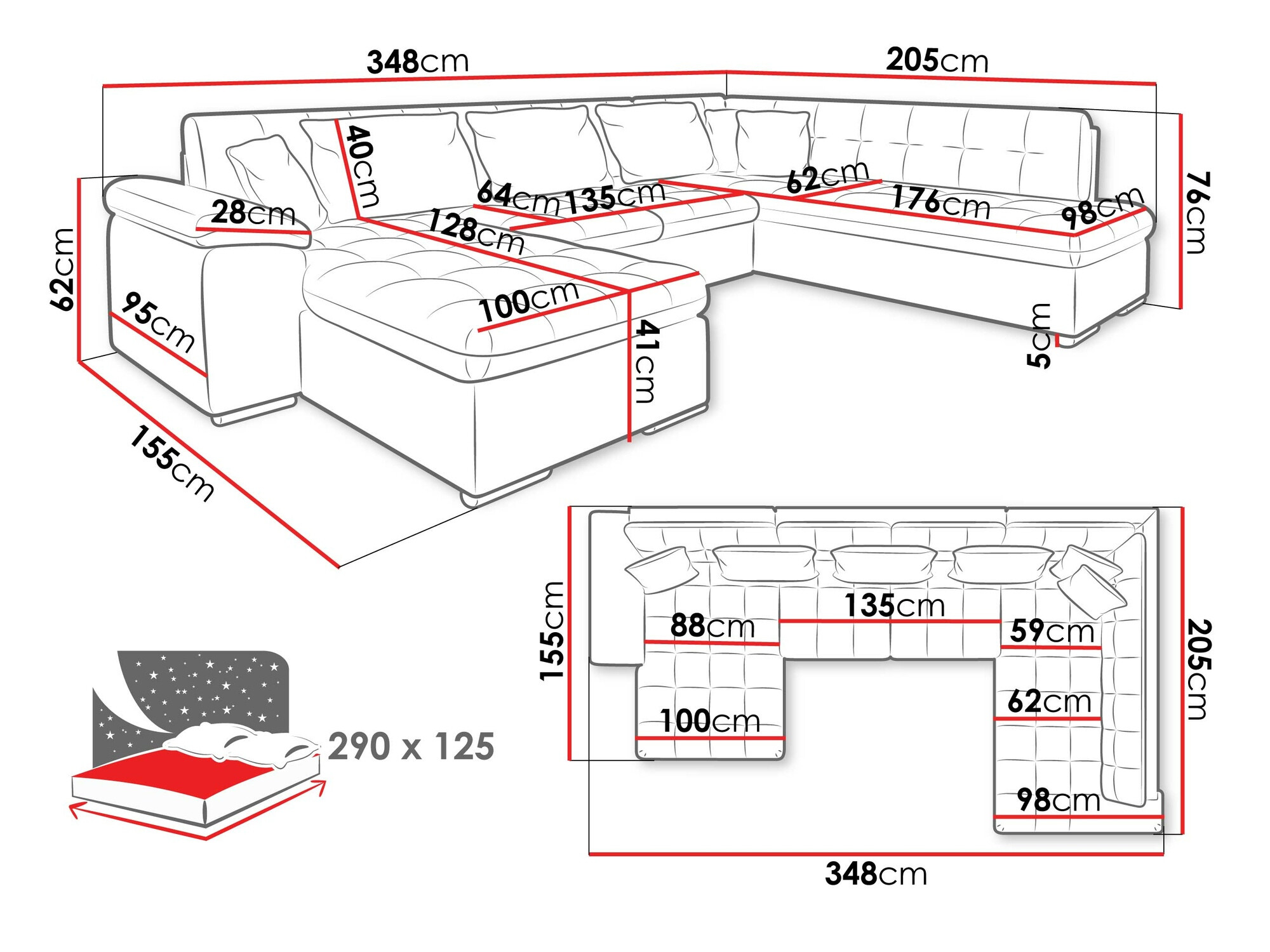 Kutna garnitura Comfivo Gemma II (Desno)