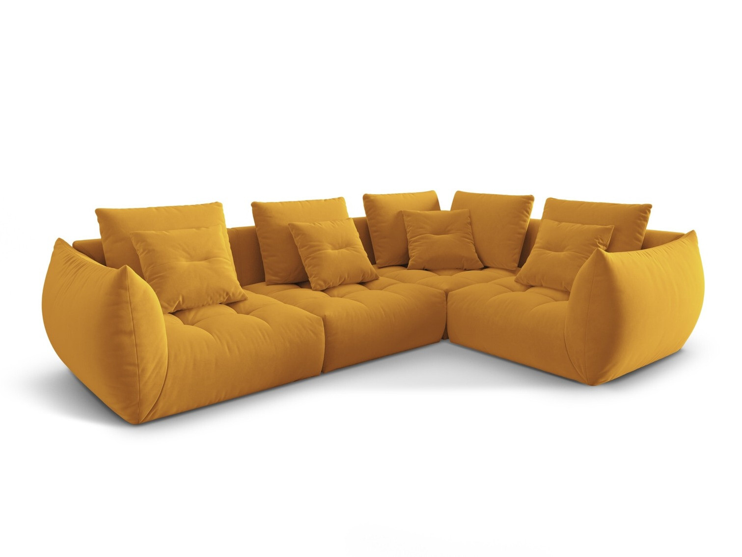 Modularna kutna garnitura Benorli 105 (Casino Mostaza)