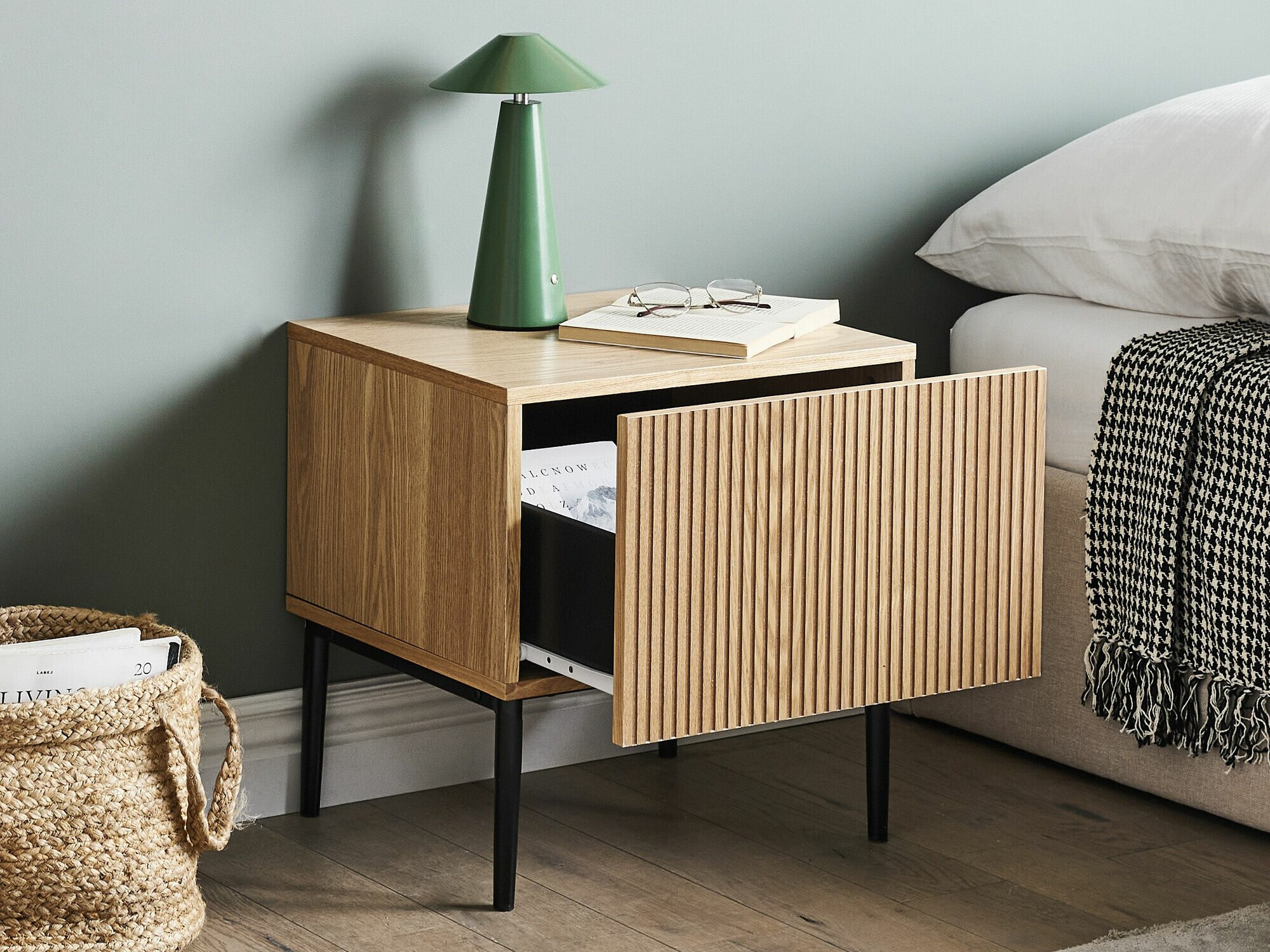 Noćni ormarić Floalu 100 (Smeđa)