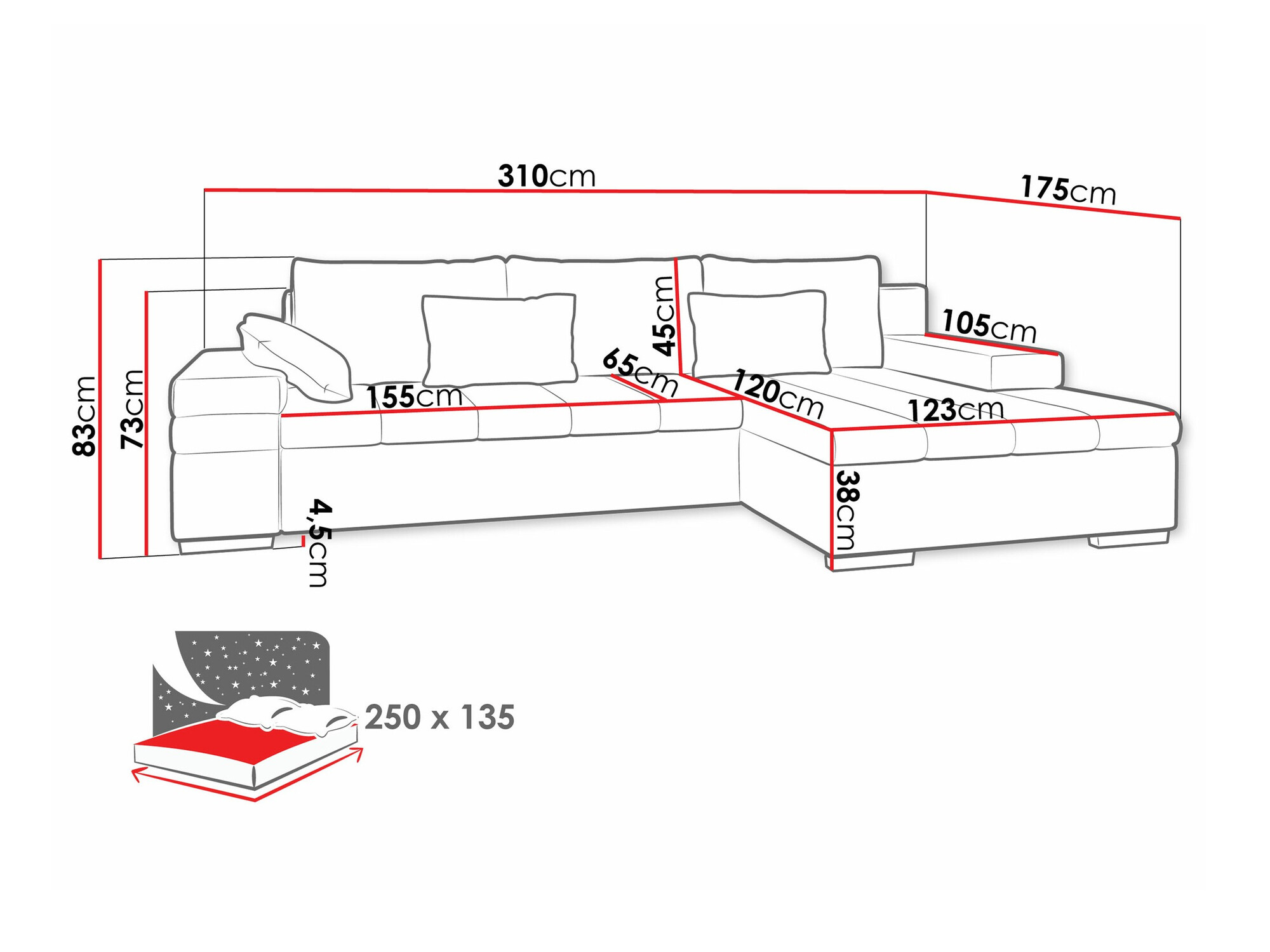 Kutna garnitura Comfivo 113 (Magic Velvet 2243)