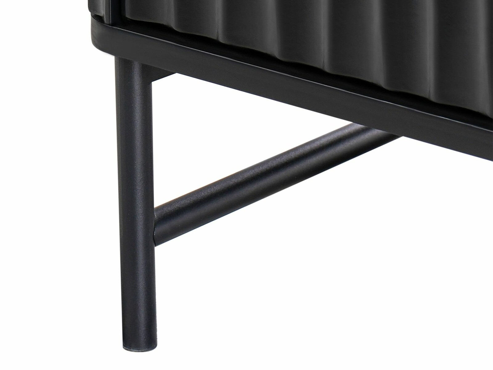 Noćni ormarić Berwyn 2578 (Crna + Bijeli mramor)