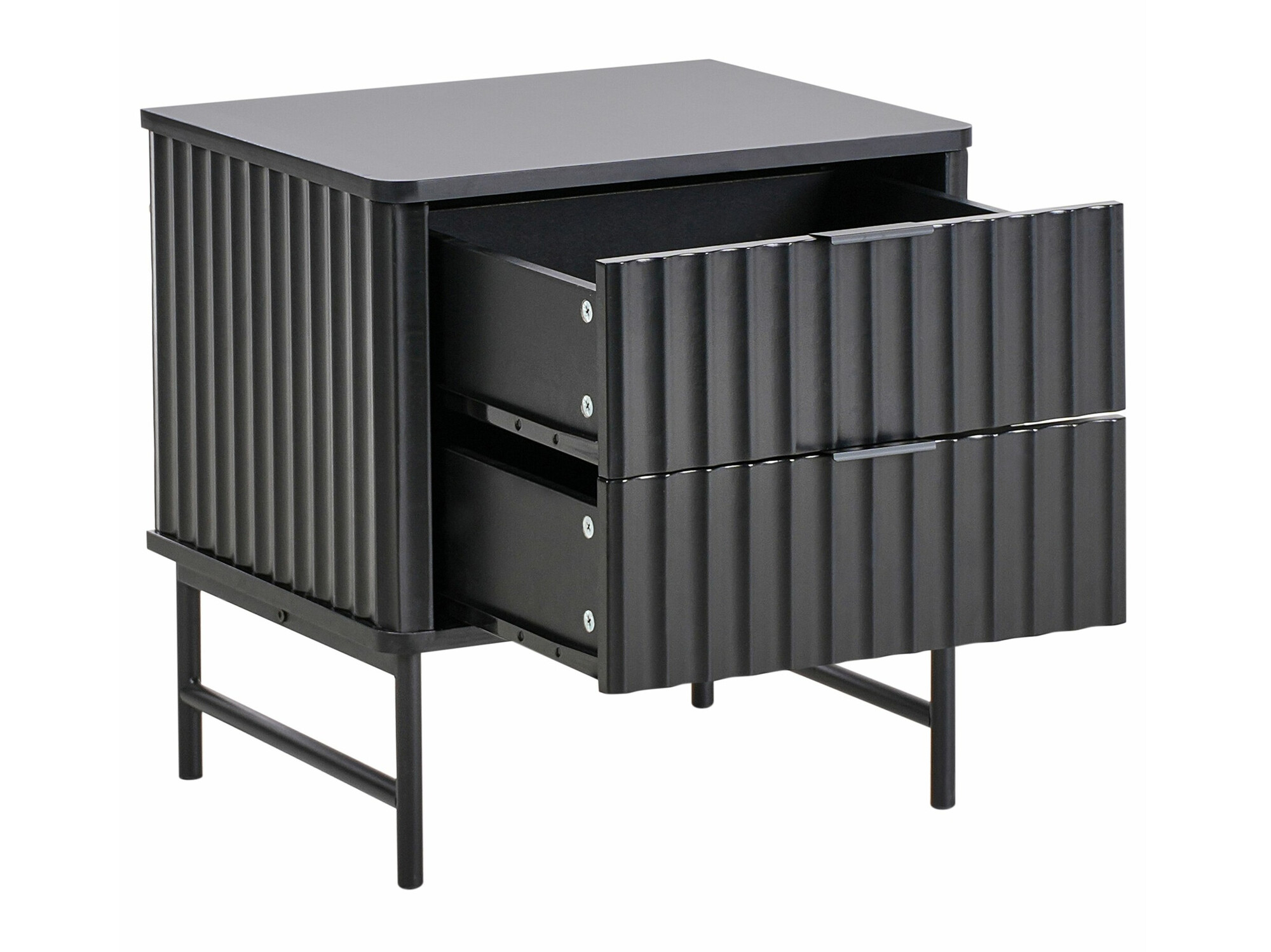 Noćni ormarić Berwyn 2578 (Crna)