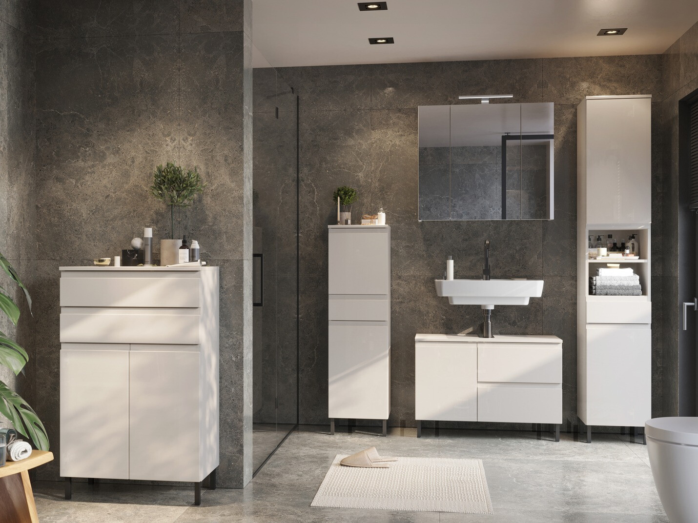 Samostojeći kupaonski ormarić Talmira 100 (Kašmir)