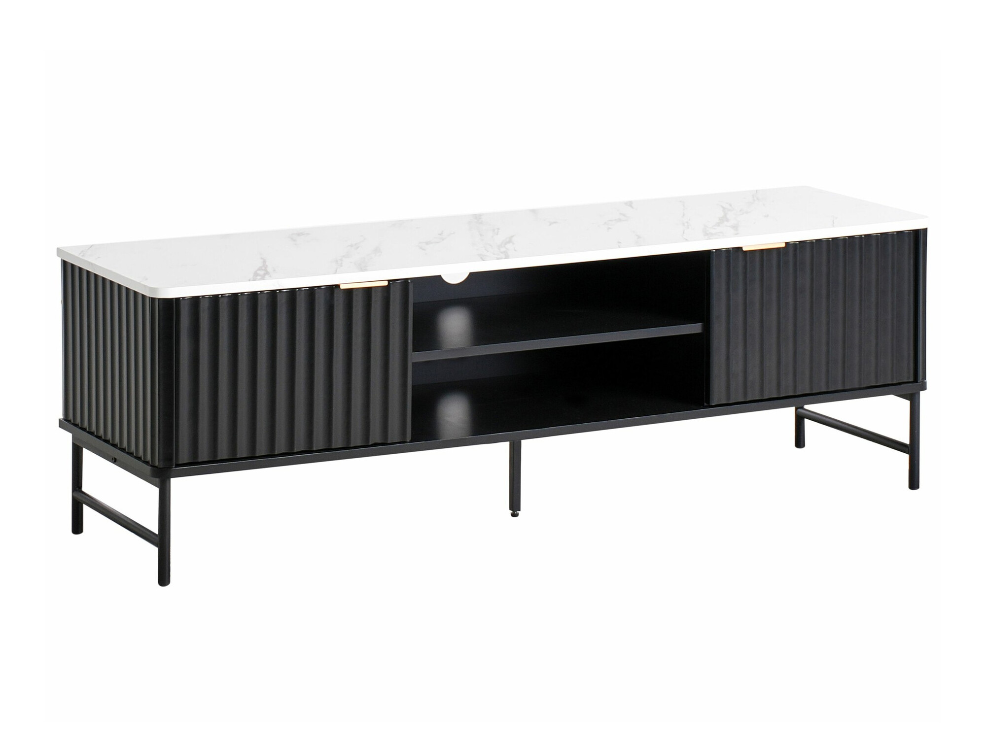 TV stol Berwyn 2575 (Crna + Bijeli mramor)