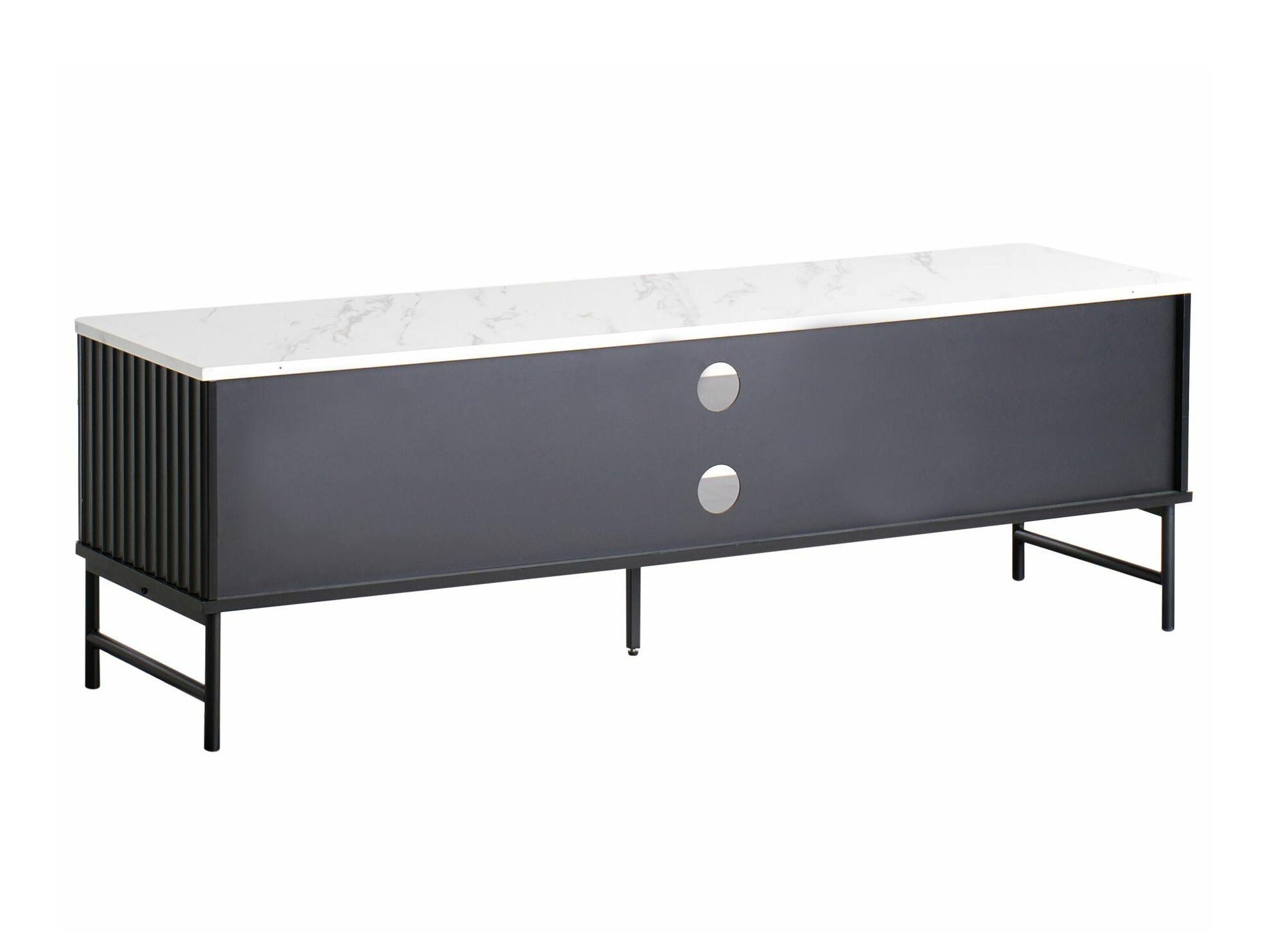 TV stol Berwyn 2575 (Crna + Bijeli mramor)