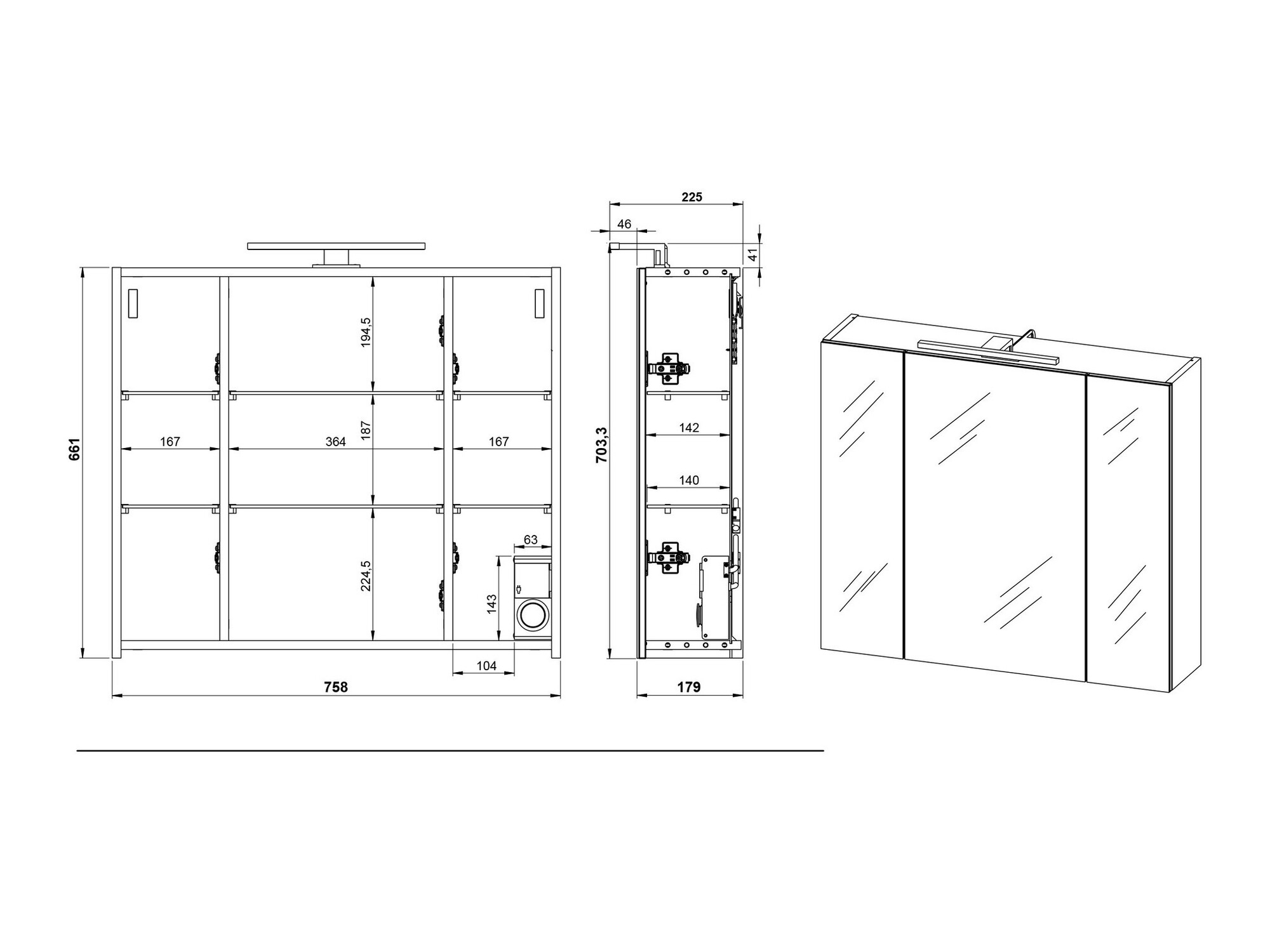 Kupaonski namještaj Talmira 115