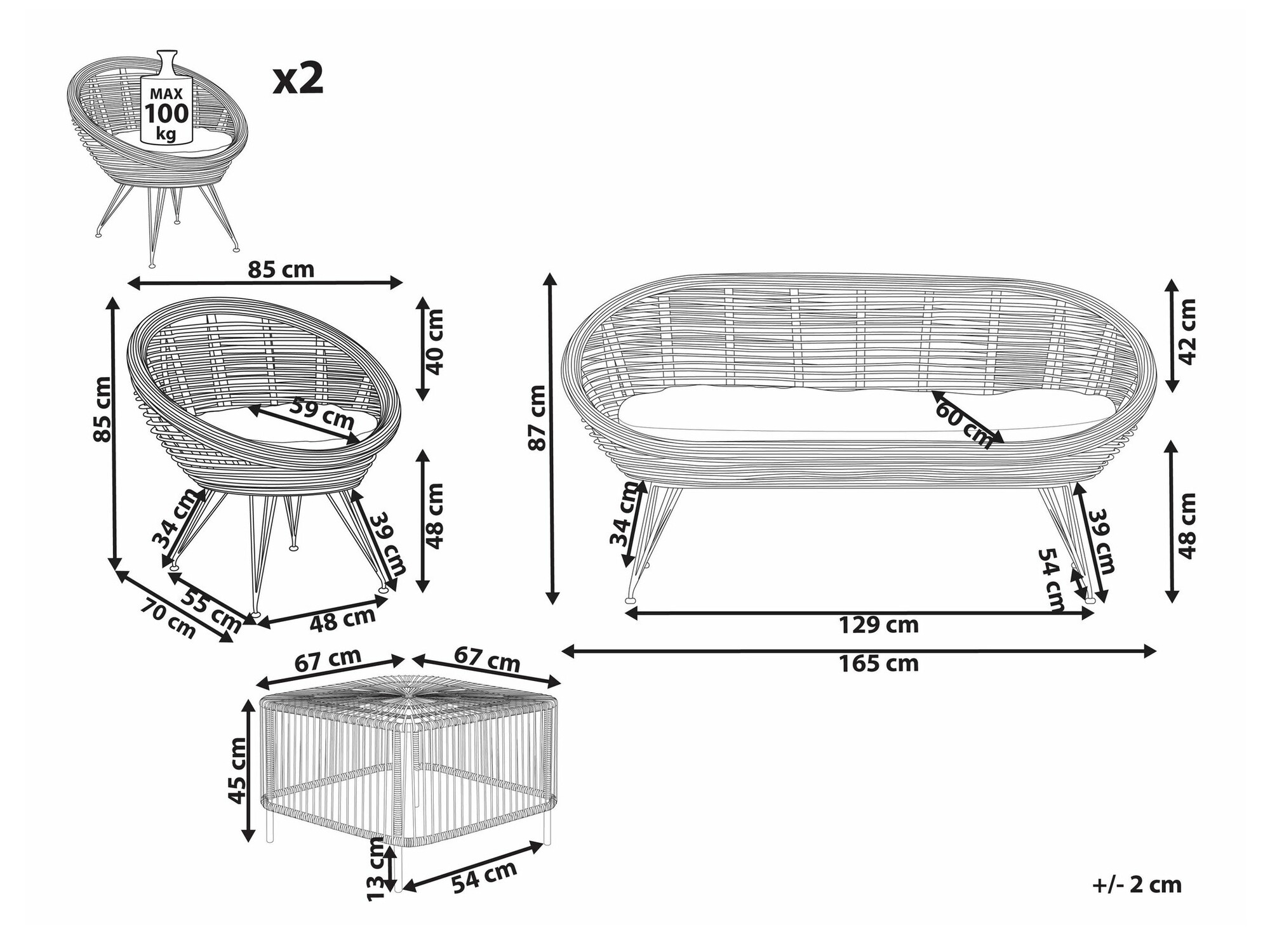 Vrtni namještaj Marsona 103