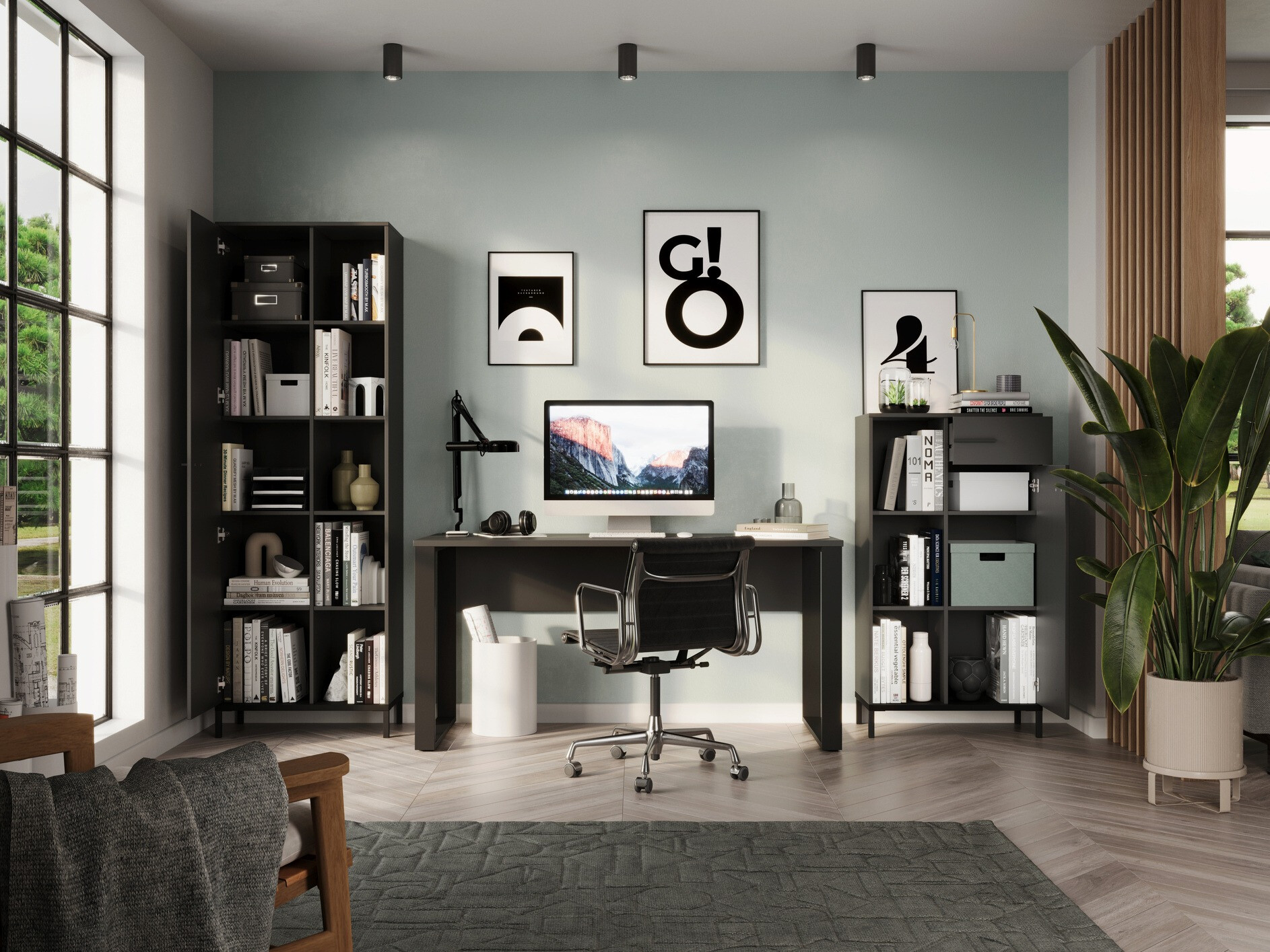 Set za kućni ured Solaro 102 (Grafit)