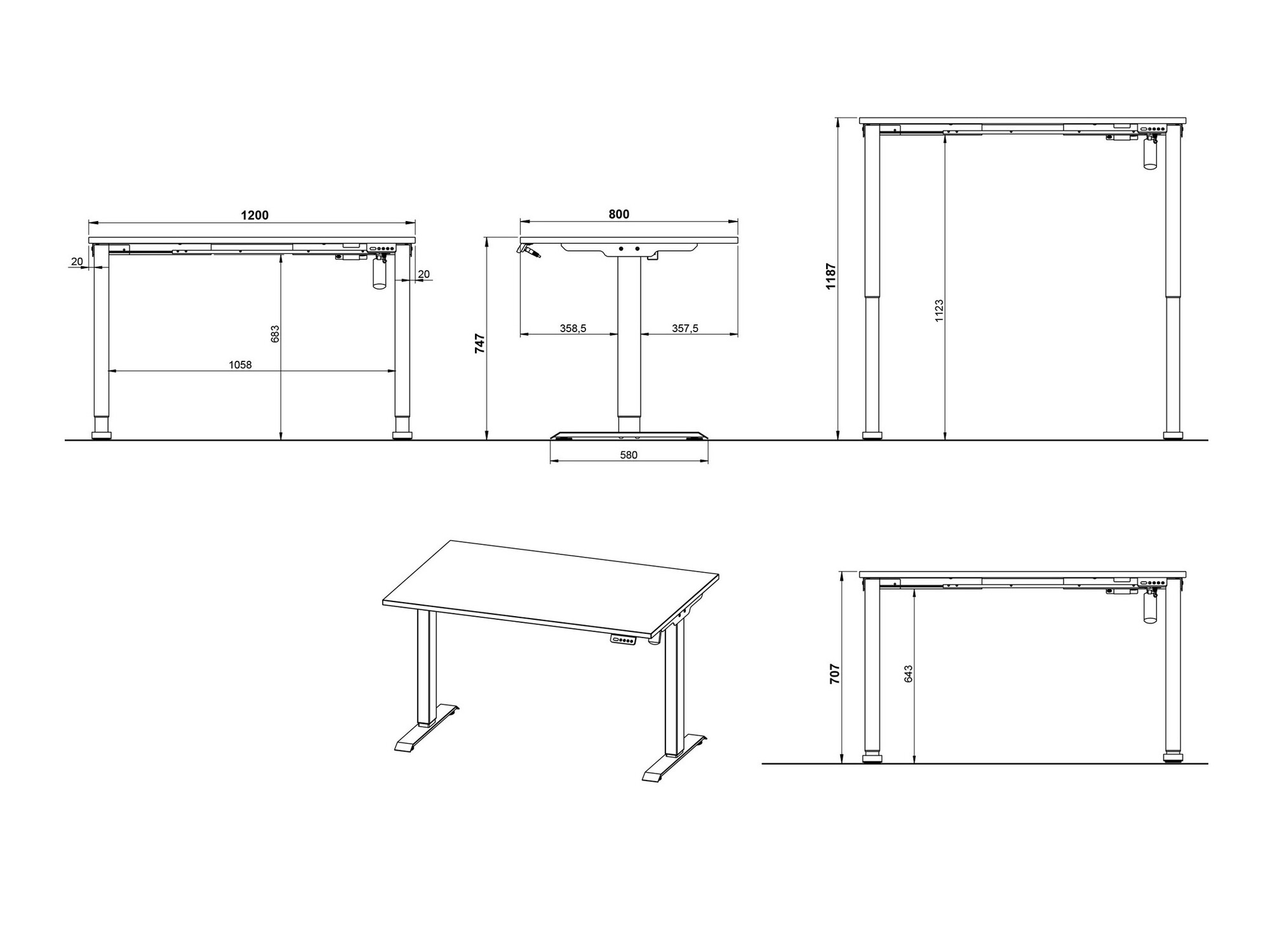 Set za kućni ured Solaro 103 (Kašmir)