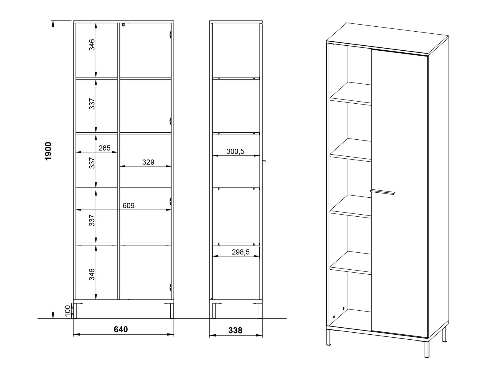 Set za kućni ured Solaro 105 (Grafit)