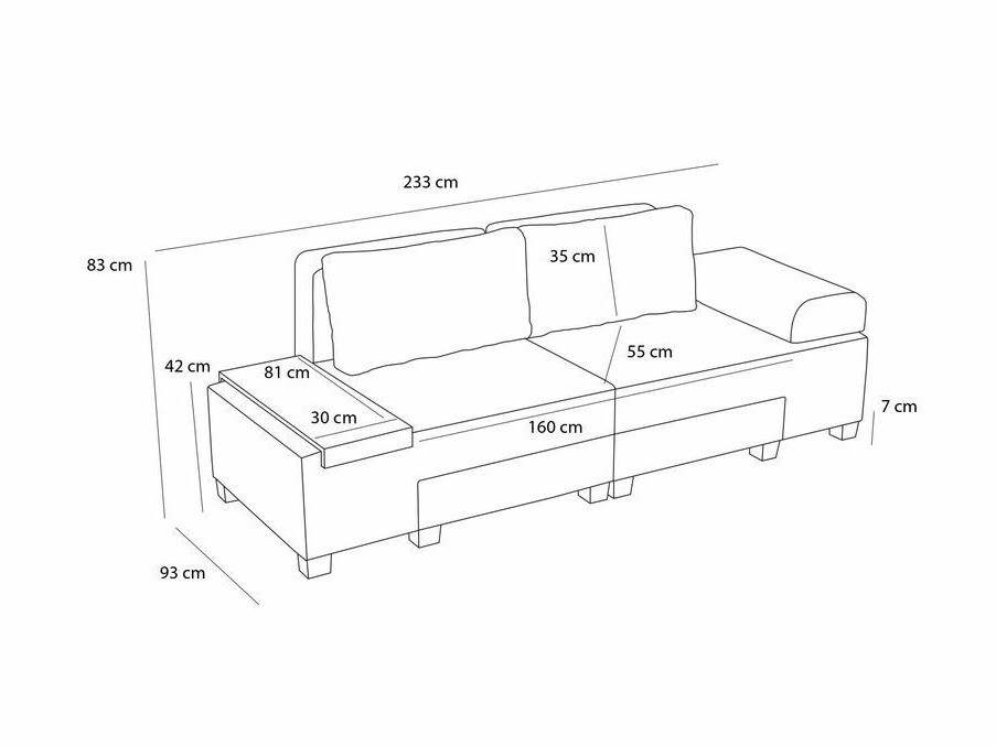Kauč na razvlačenje Altadena 602