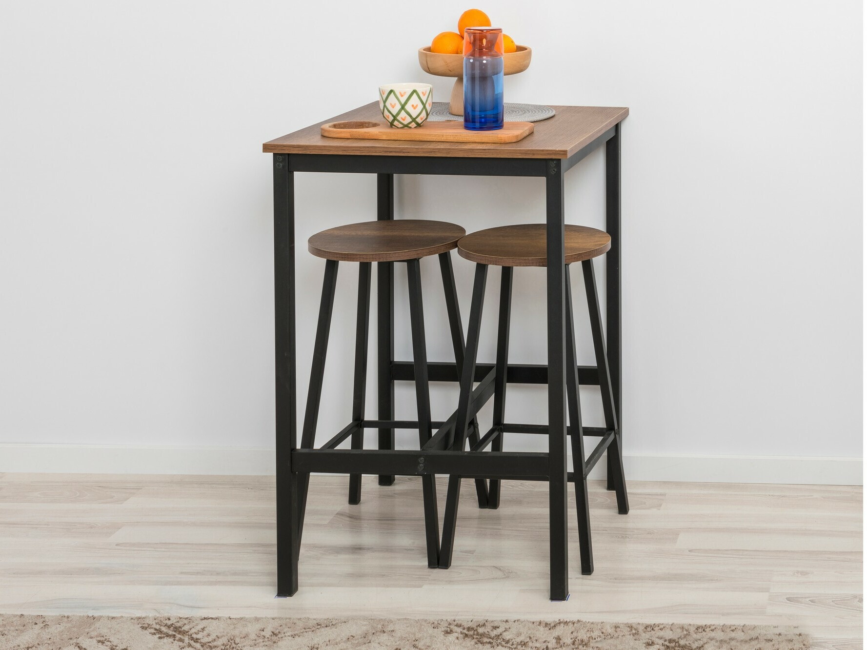 Polubarska stolica Kailua 2462 (Crna + Tamno drvo)