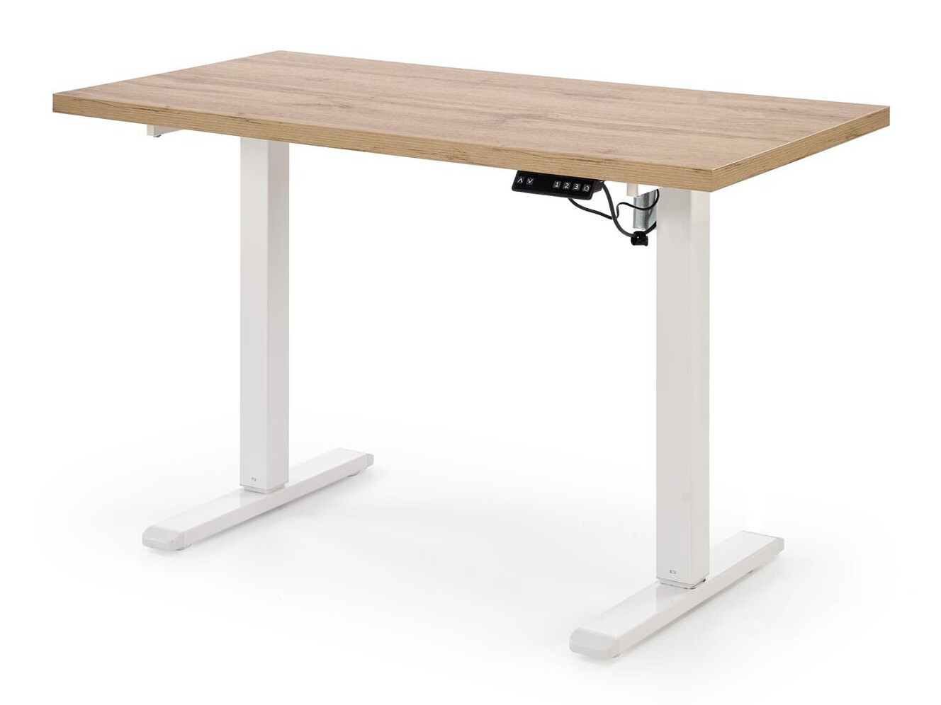 Radni stol podesiv po visini Houston 1942 (Hrast Artisan + Bijela)