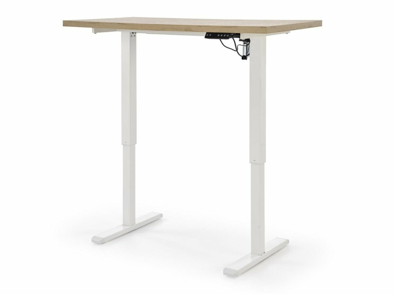 Radni stol podesiv po visini Houston 1942 (Hrast Artisan + Bijela)