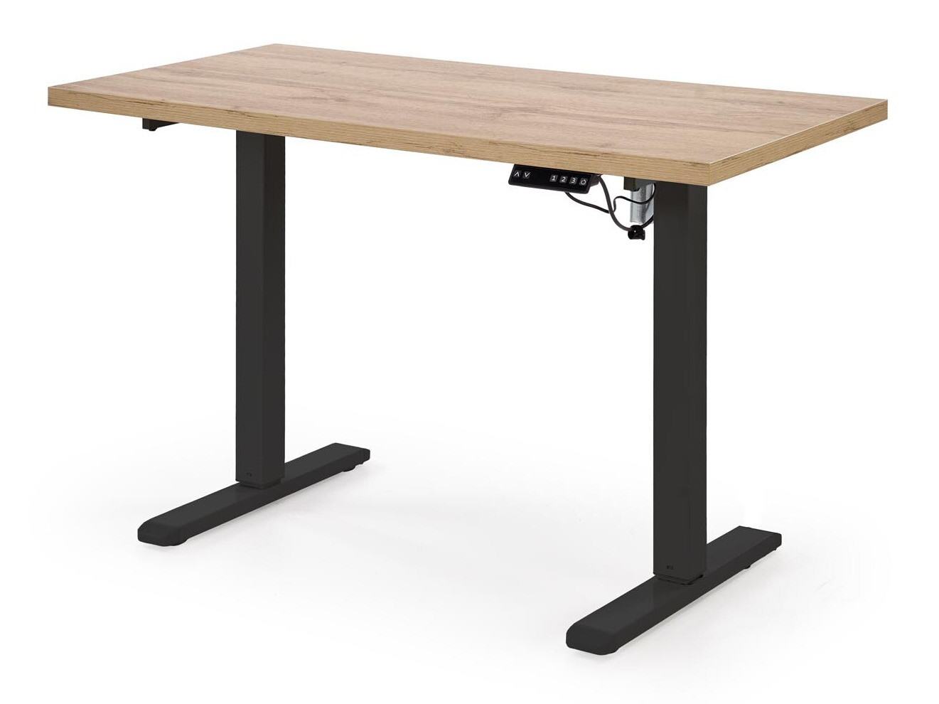 Radni stol podesiv po visini Houston 1942 (Hrast Artisan + Crna)