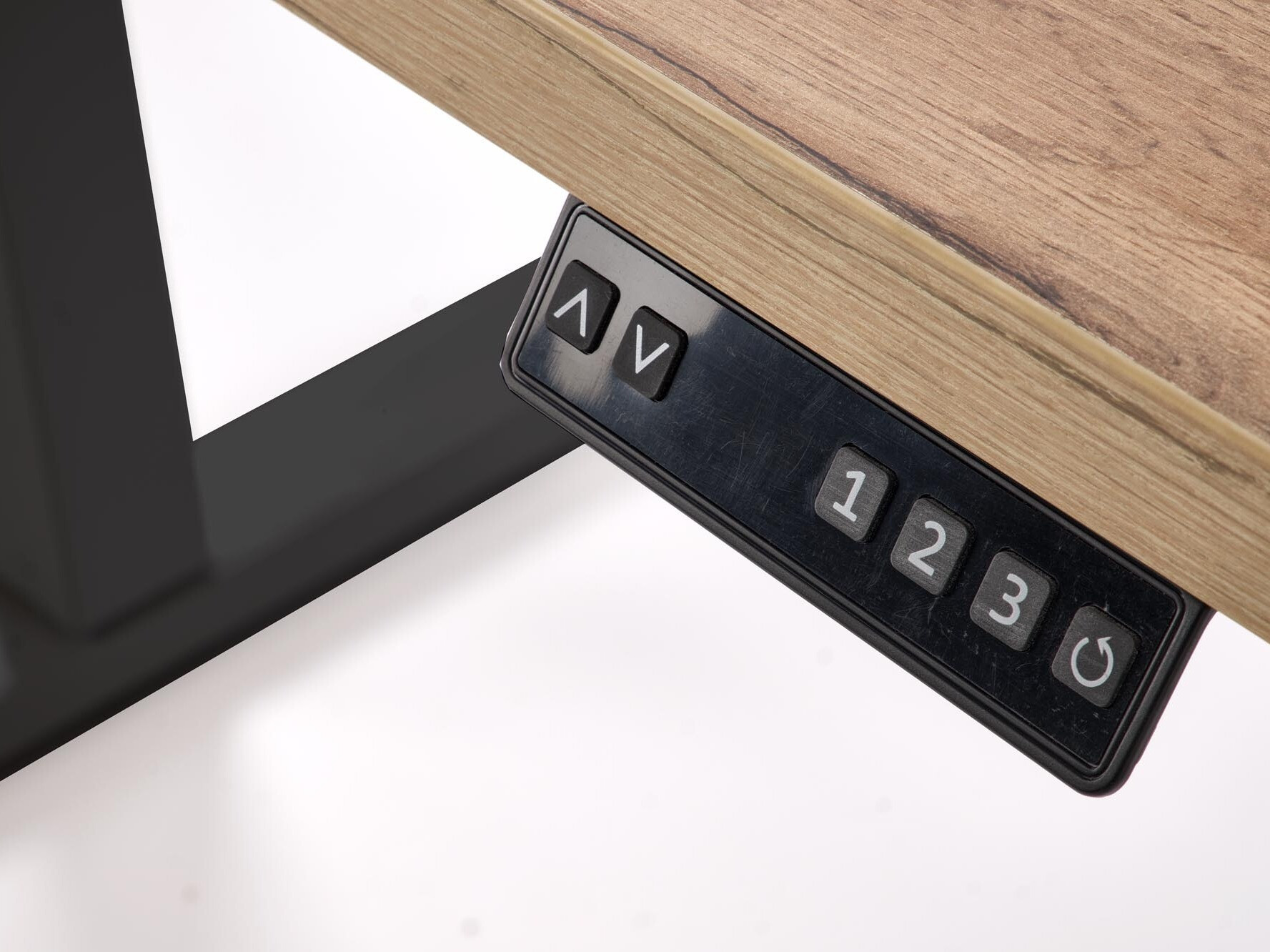 Radni stol podesiv po visini Houston 1942 (Hrast Artisan + Crna)