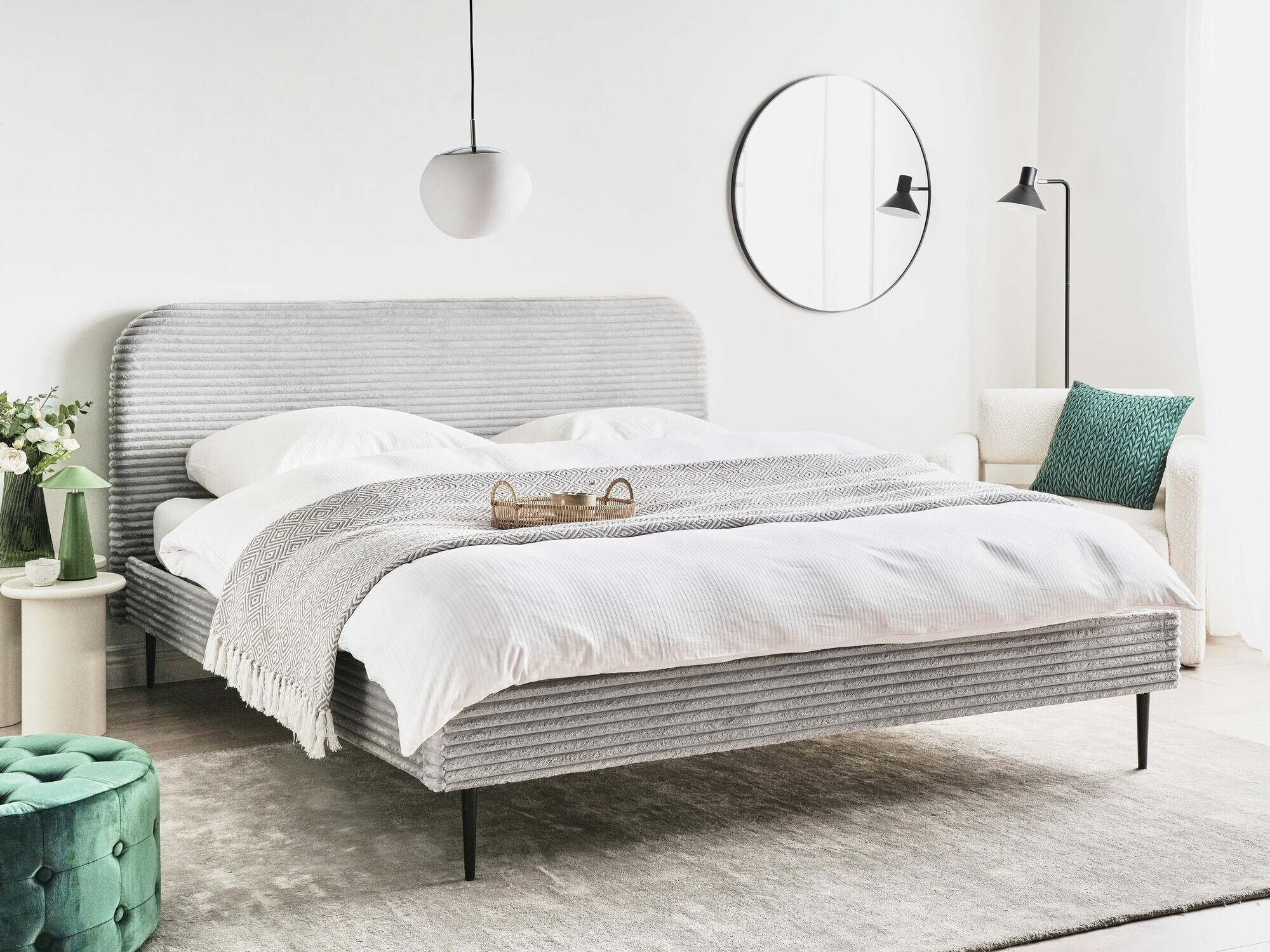 Krevet Berwyn 2591 (Svijetlo siva)