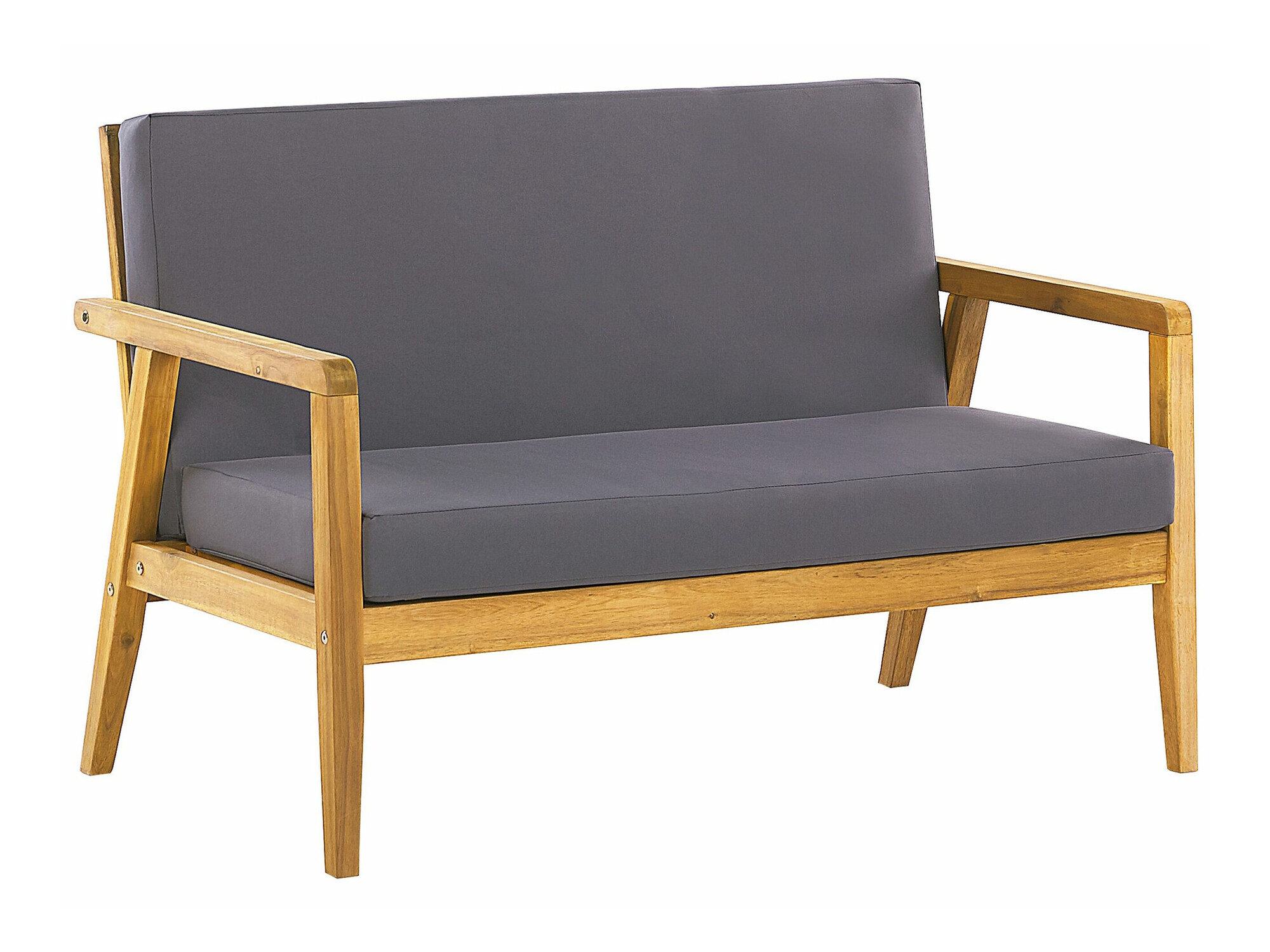 Set vrtnog namještaja Berwyn 2592 (Svijetlo drvo + Tamno siva)