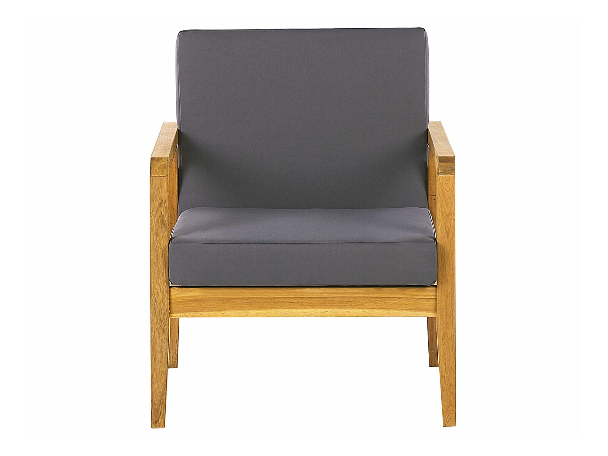 Set vrtnog namještaja Berwyn 2592 (Svijetlo drvo + Tamno siva)