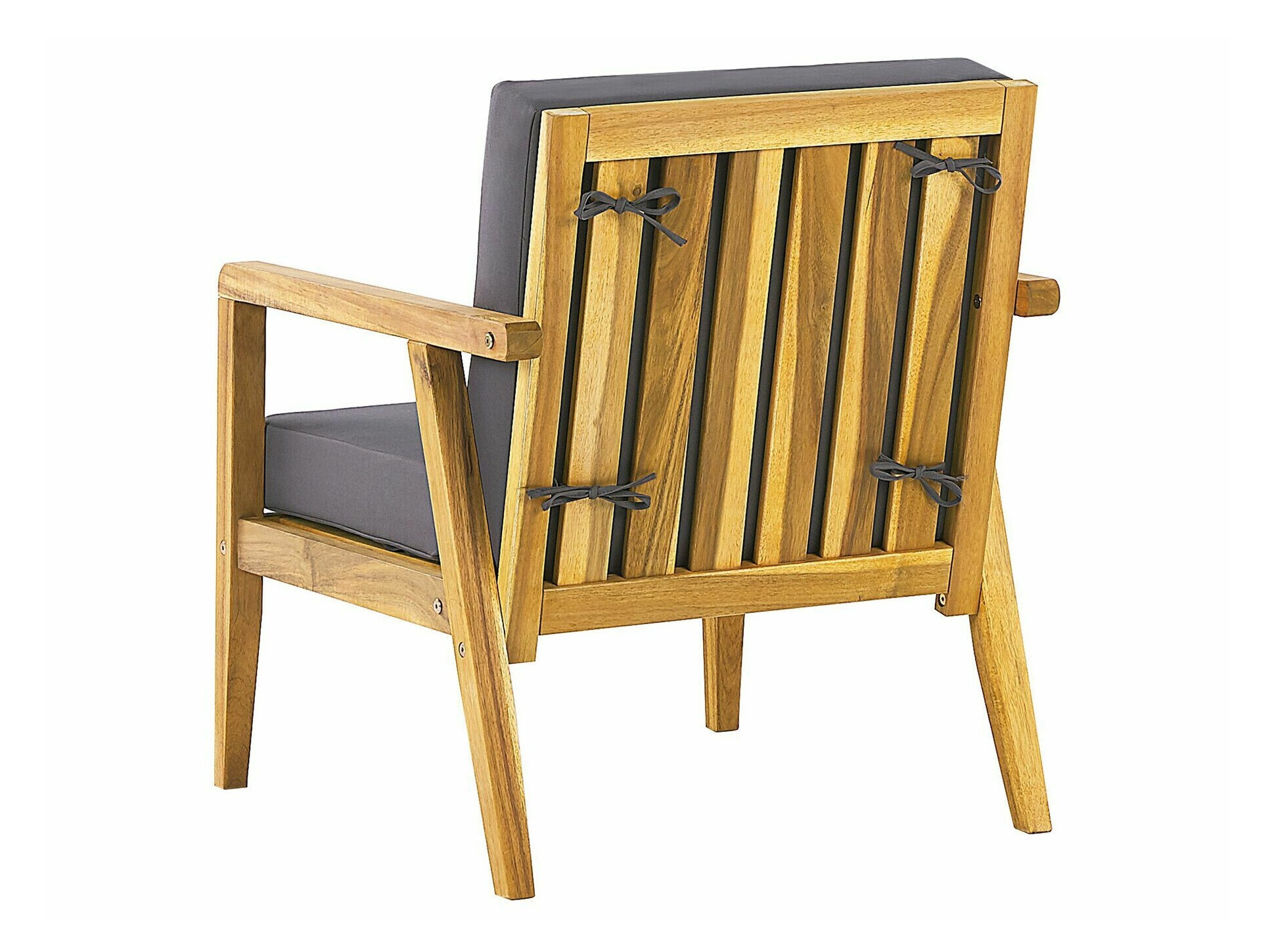 Set vrtnog namještaja Berwyn 2592 (Svijetlo drvo + Tamno siva)