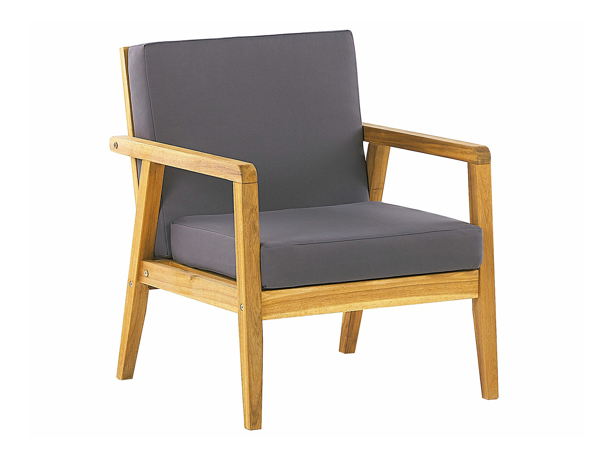 Vrtni namještaj Berwyn 2592 (Svijetlo drvo + Tamno sivo)