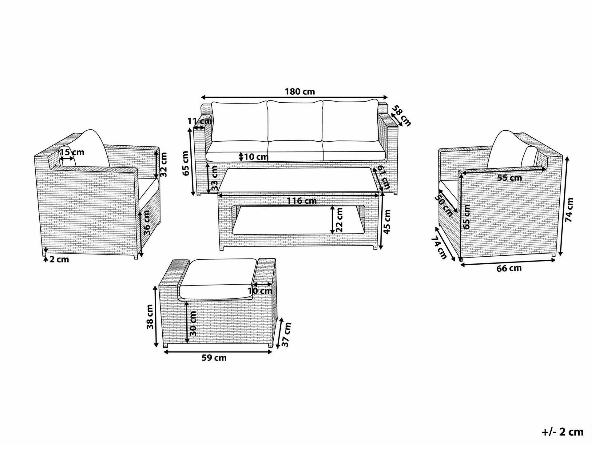 Vrtni namještaj Berwyn 2594