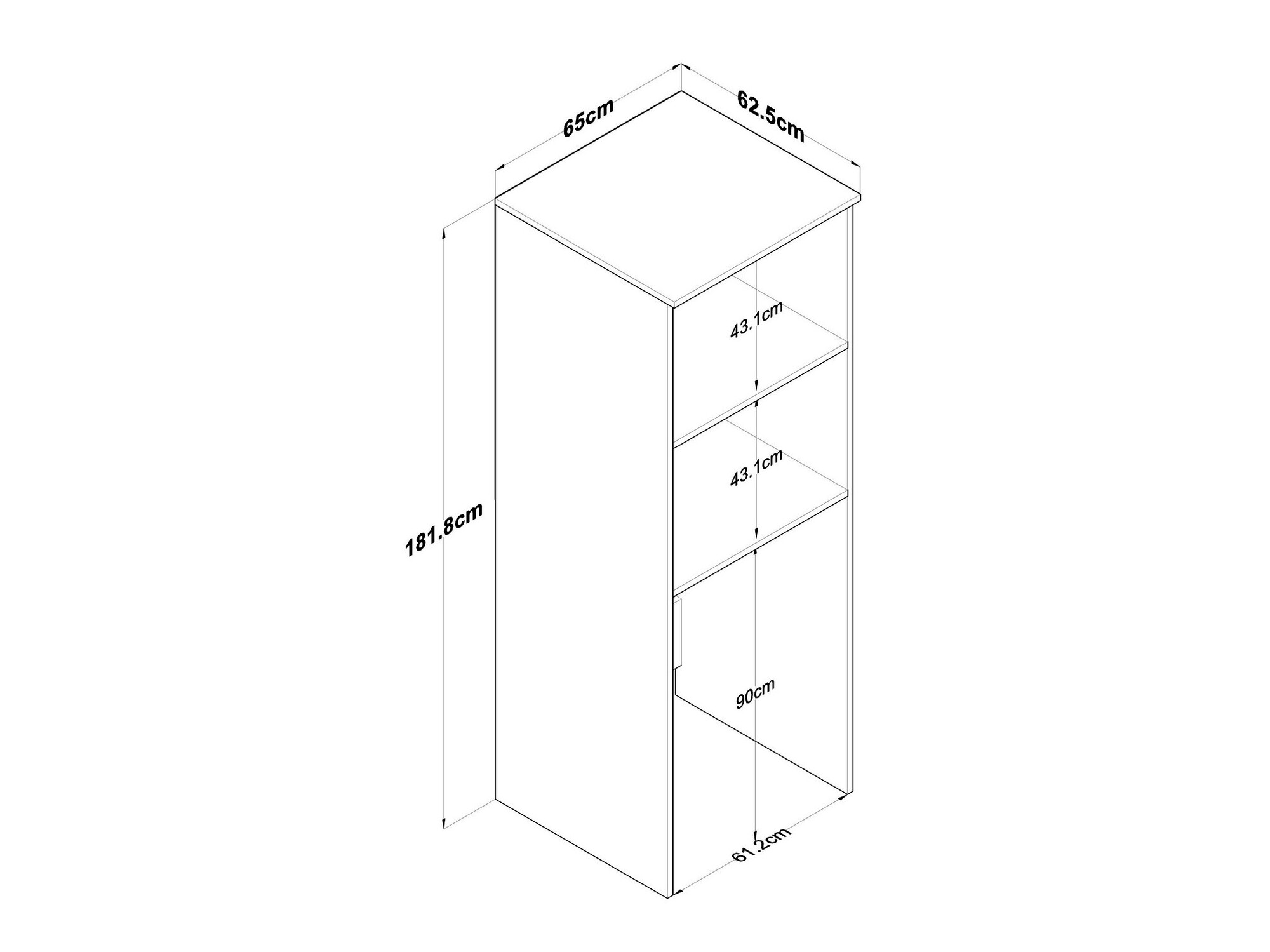 Kupaonska polica Kailua 2480