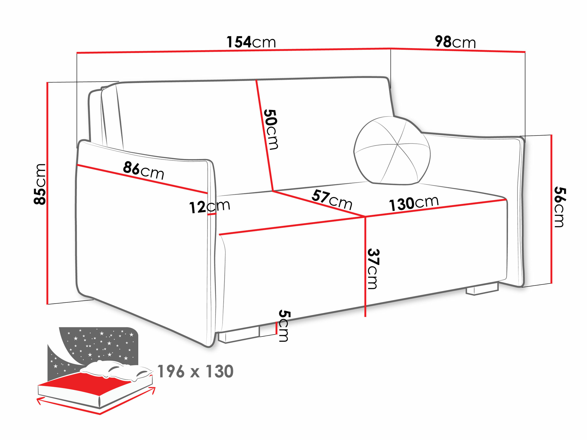 Kauč na razvlačenje Velven III (Soul 1)