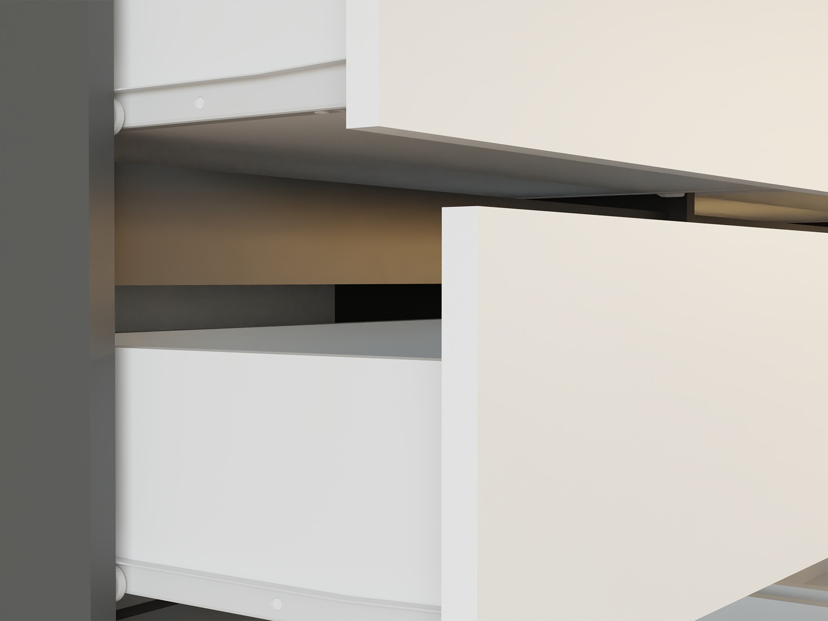 Komoda Elbvelu 103 (Antracit + Bijela)