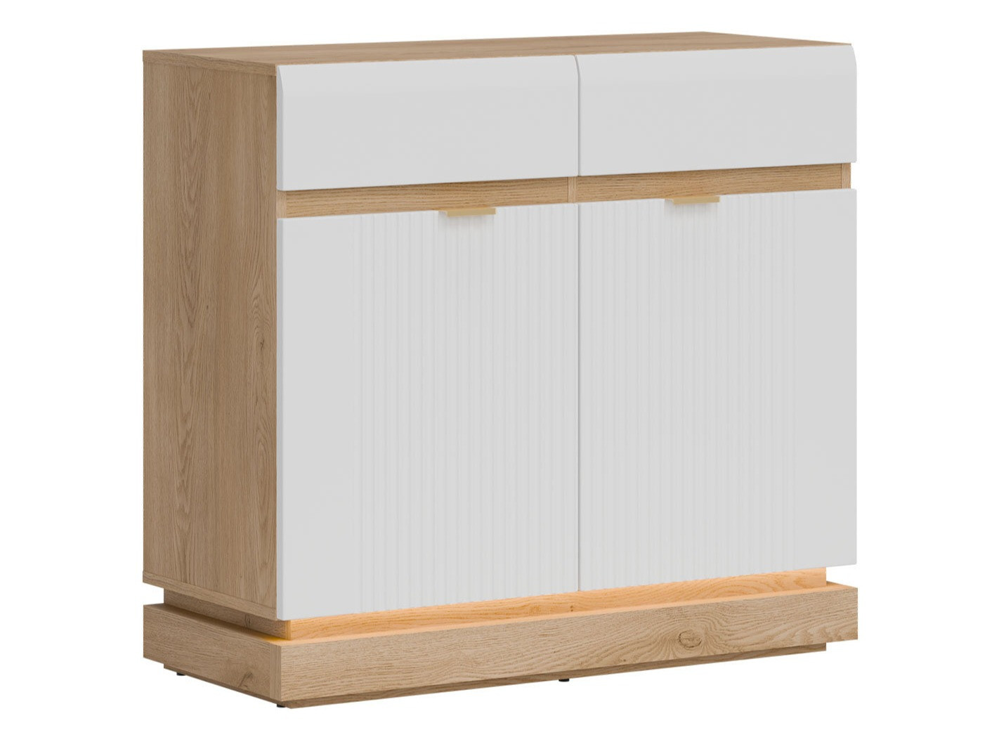 Komoda Teselbu 102 (Bijela + Hrast)