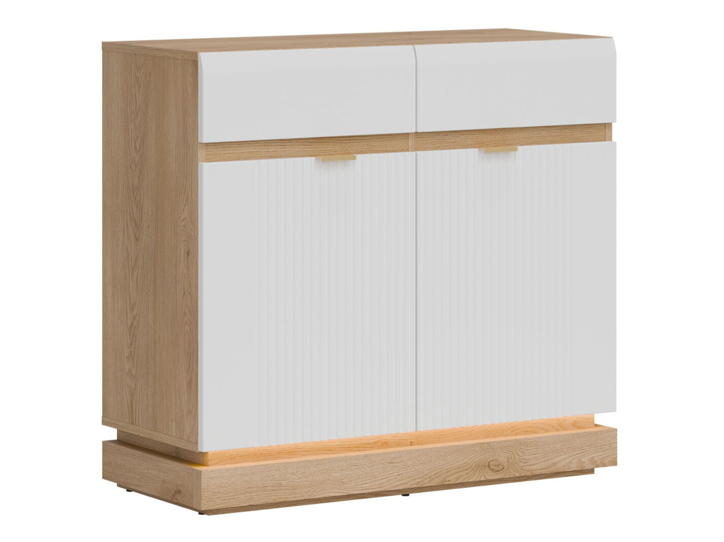 Komoda Teselbu 102 (Bijela + Hrast)