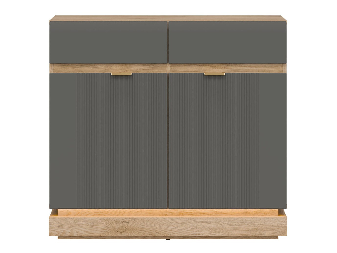 Komoda Teselbu 102 (Siva + Hrast)