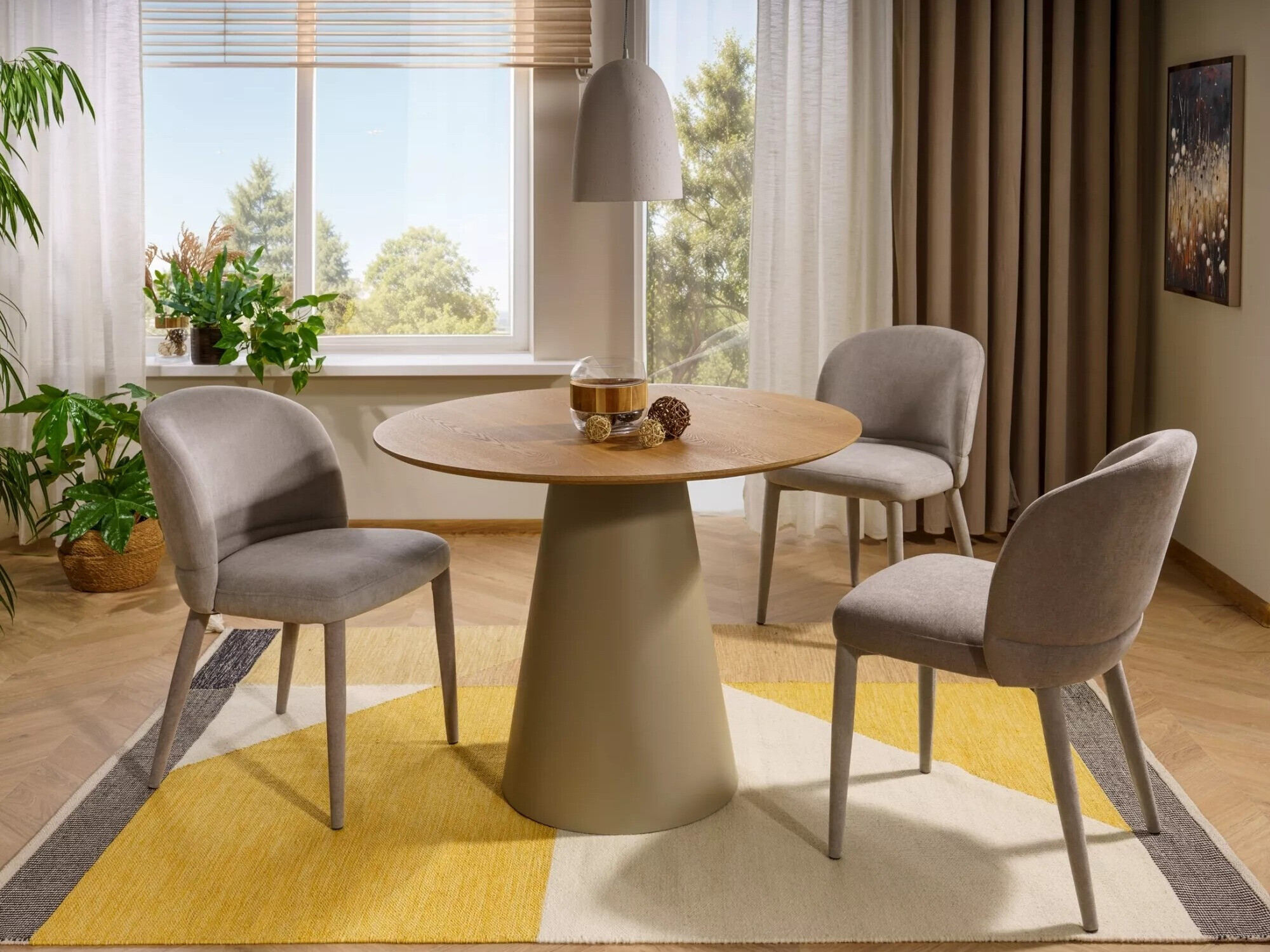 Stol Detroit 733 (Hrast + Kašmir)