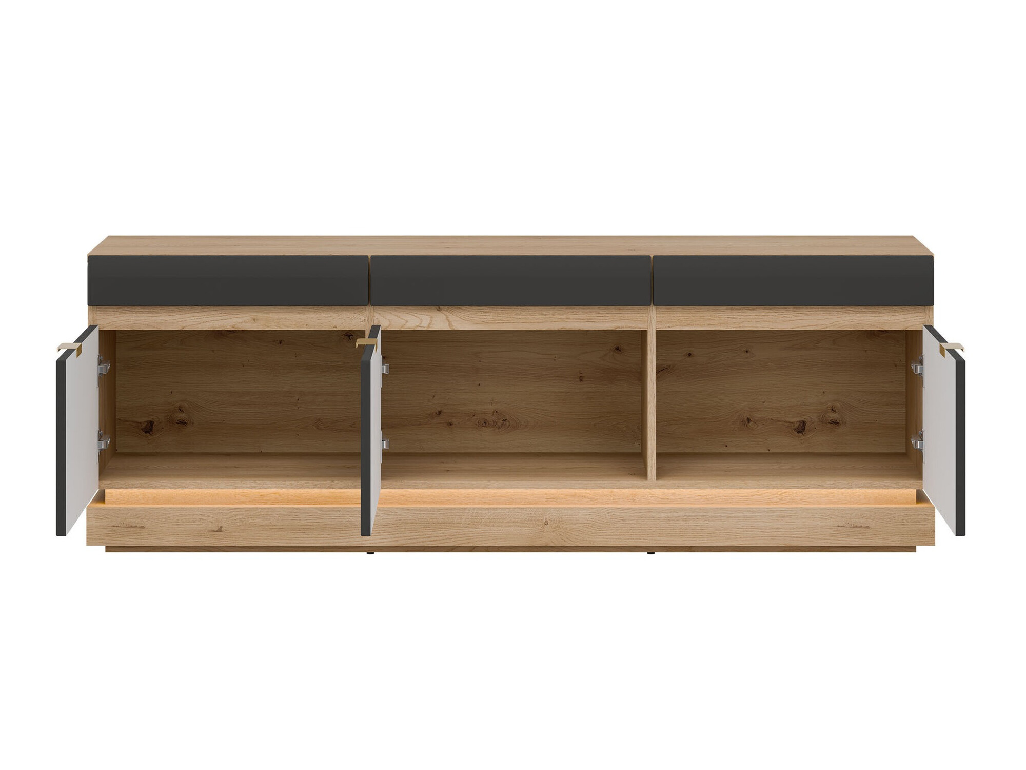 TV stol Teselbu 100 (Antracit + Hrast Torro)