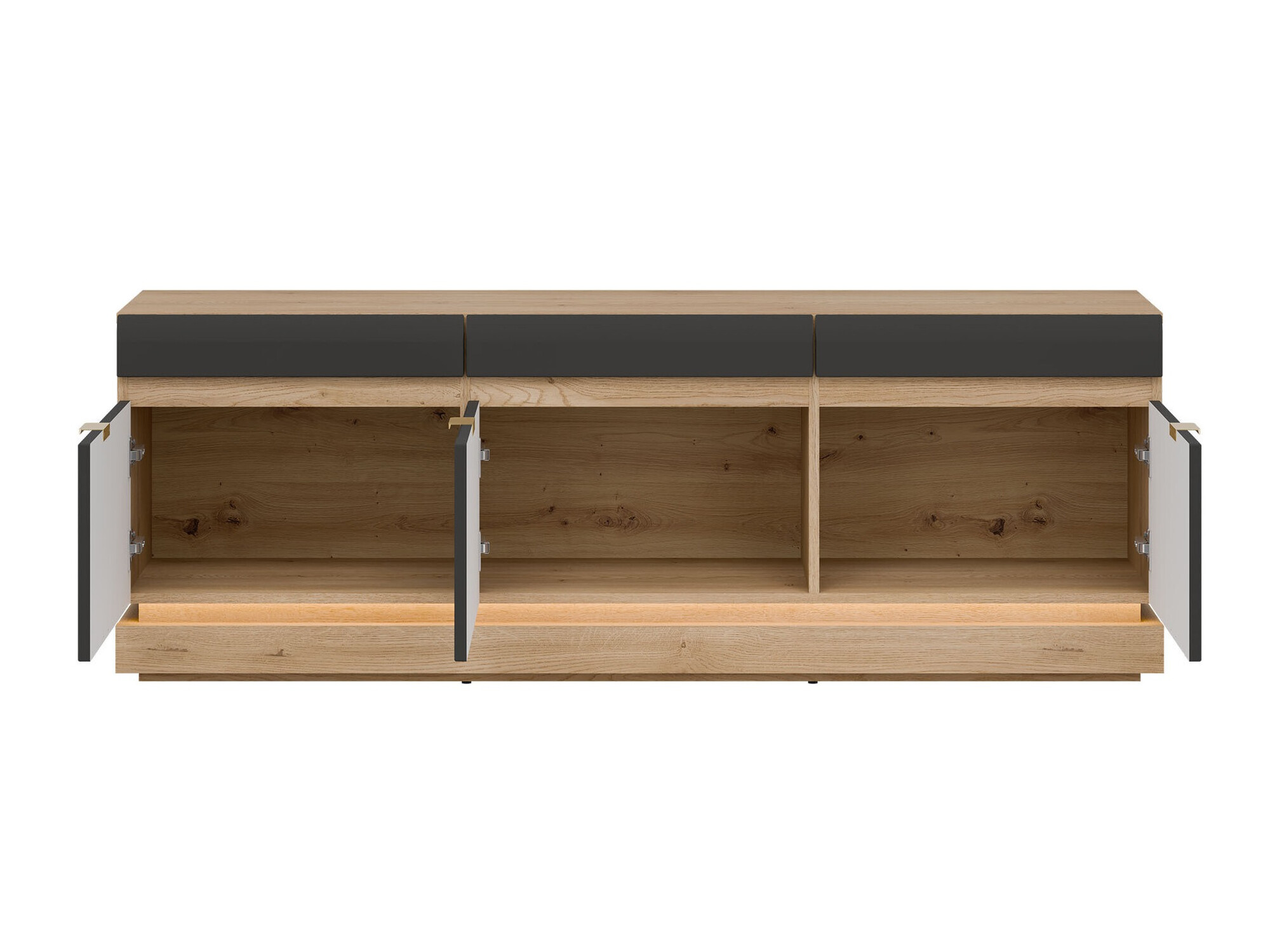 TV stol Teselbu 100 (Antracit + Hrast Torro)