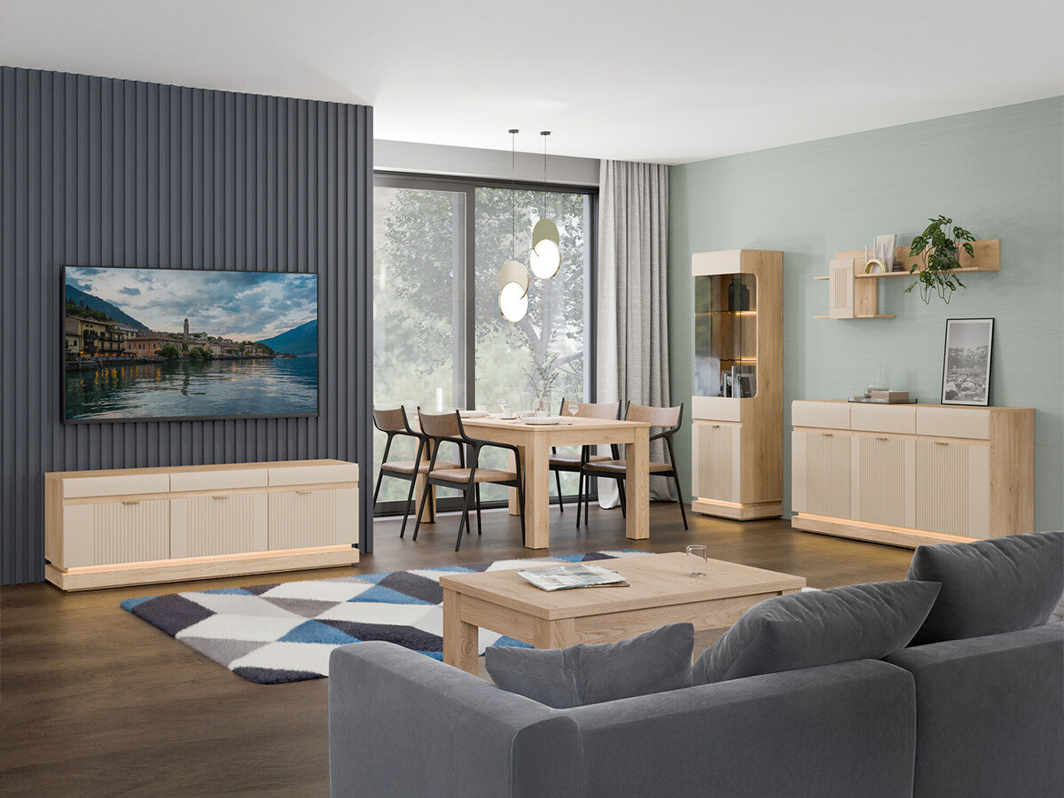 TV stol Teselbu 100 (Kašmir + Hrast Torro)