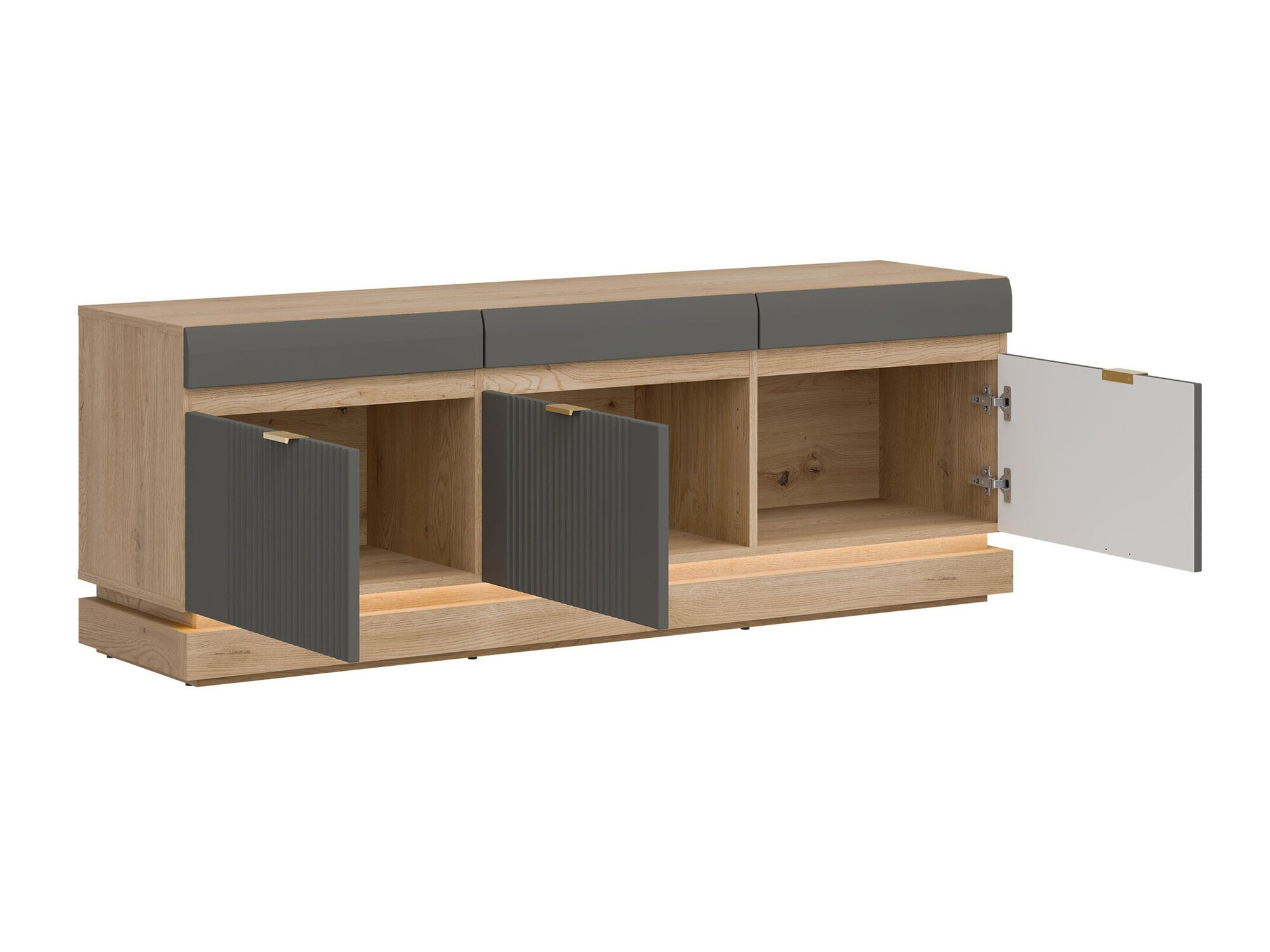 TV stol Teselbu 100 (Siva + Hrast Torro)