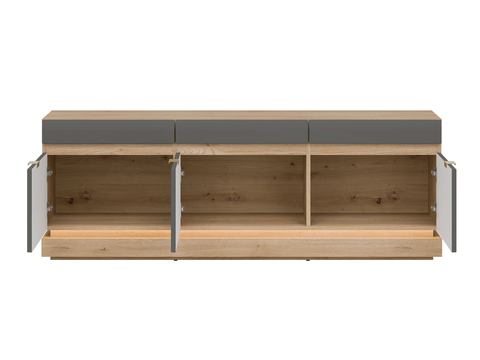 TV stol Teselbu 100 (Siva + Hrast Torro)