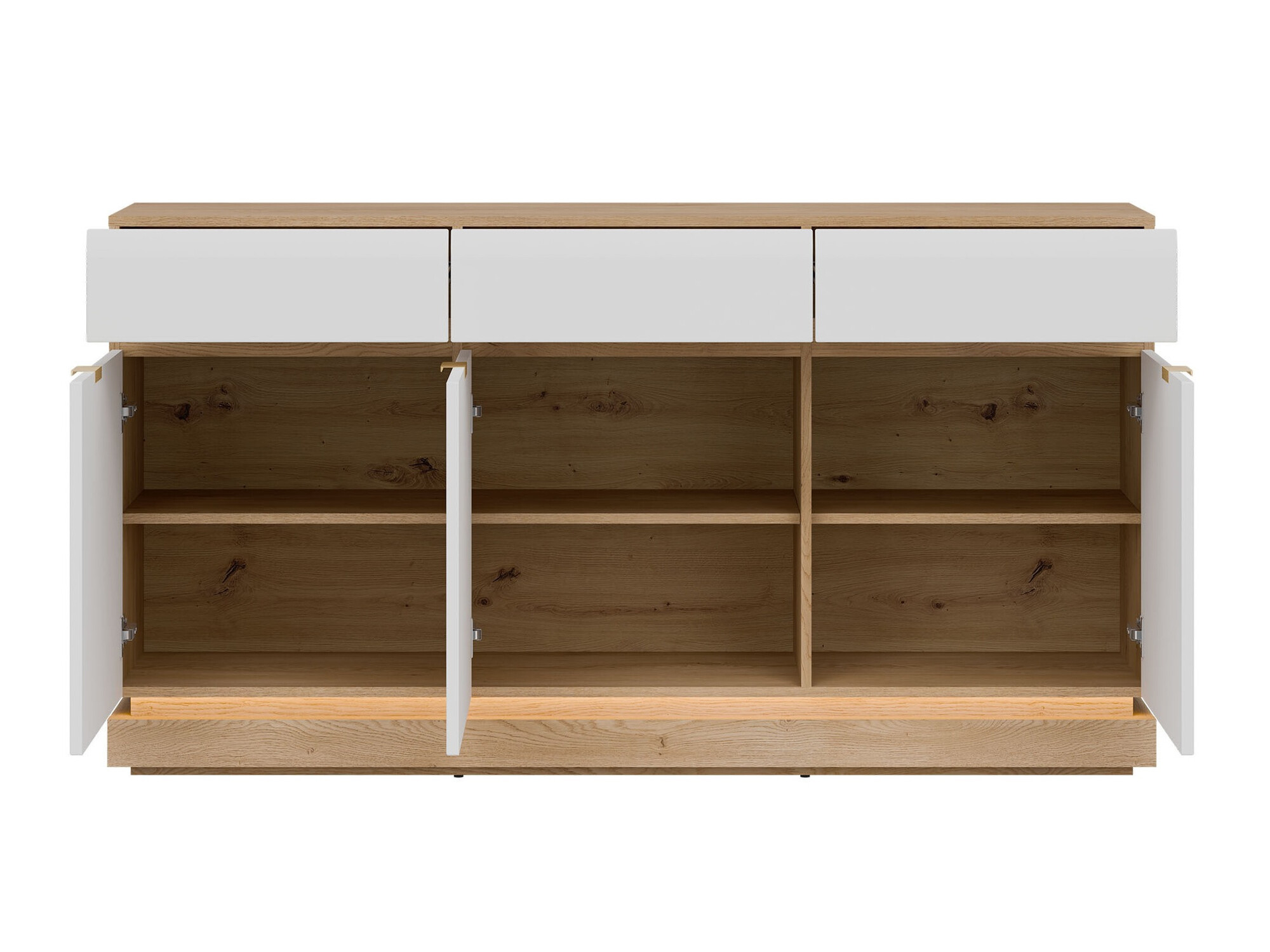 Komoda Teselbu 104 (Bijela + Hrast)