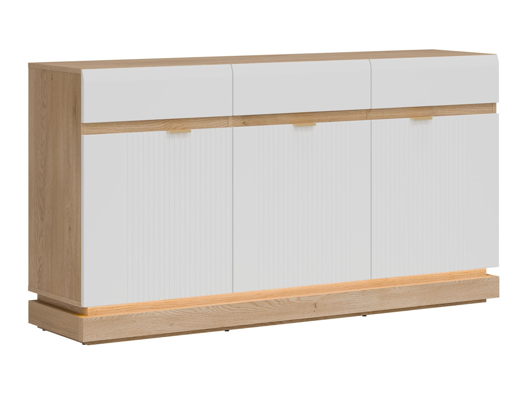 Komoda Teselbu 104 (Bijela + Hrast)