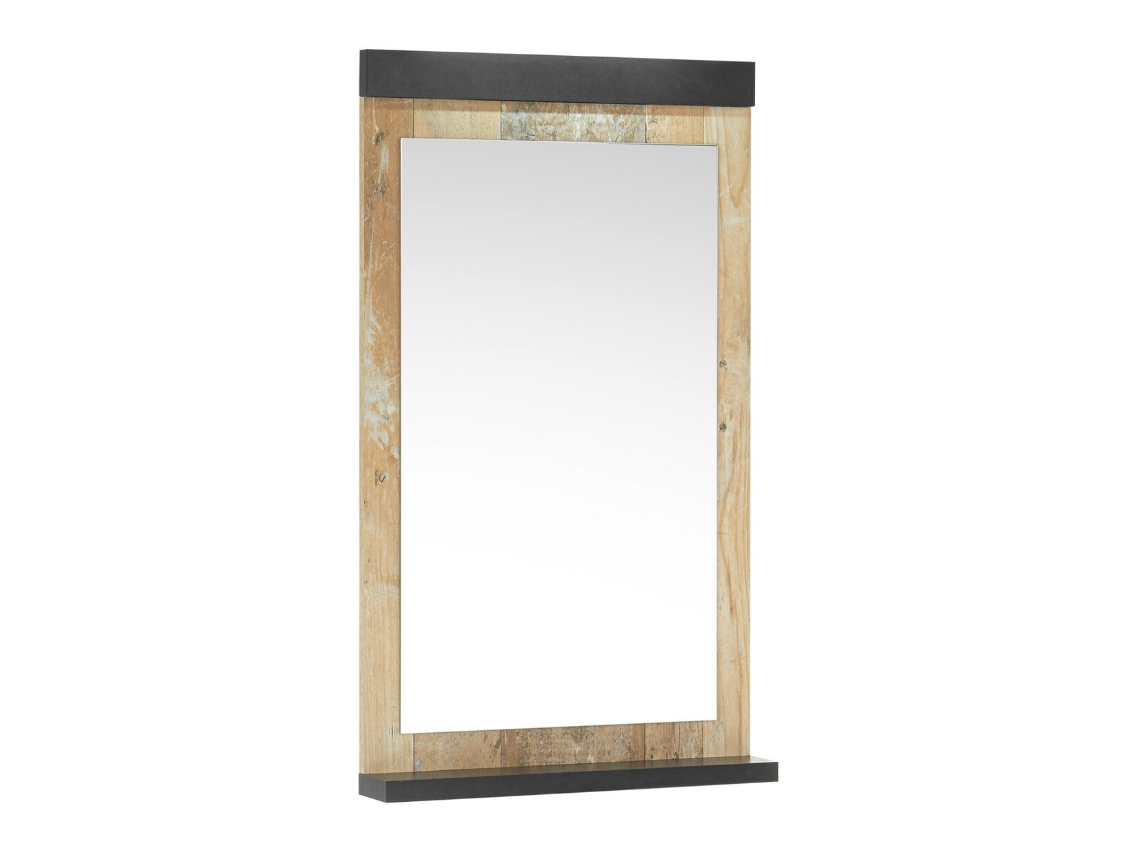 Kupaonsko ogledalo Cirtale 135 (Starinsko drvo + Antracit)